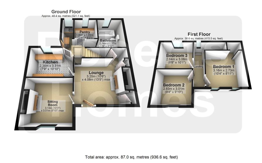 16, Station Road, Neath floorplan