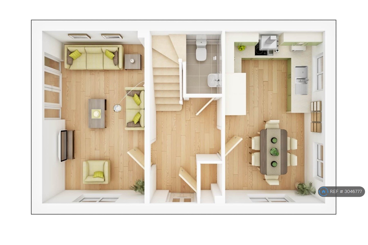 Roman Crescent, Chester floorplan