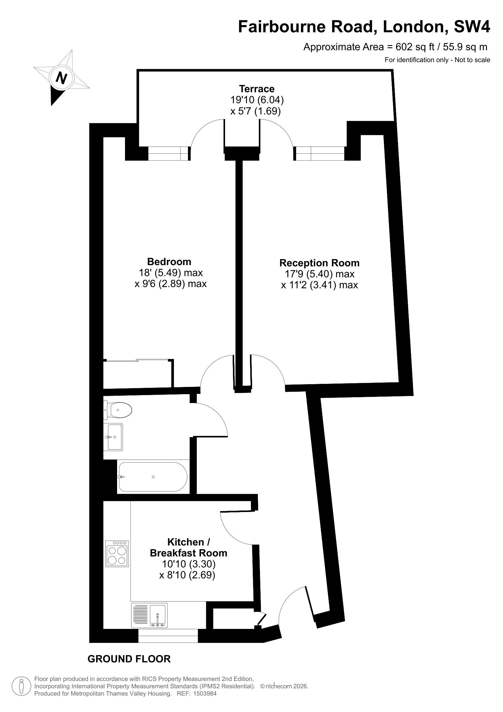 Fairbourne Road, Clapham floorplan