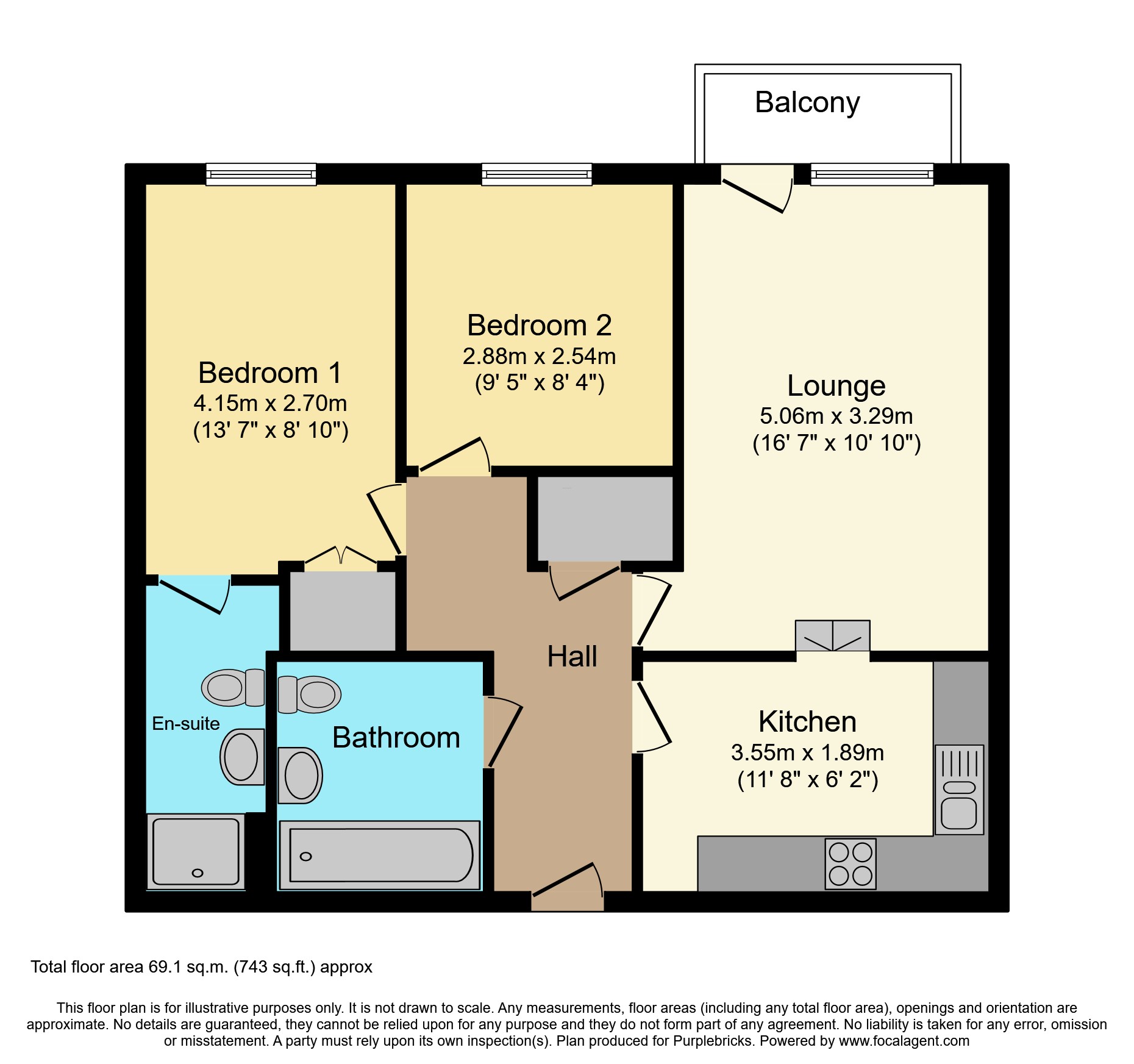 179 Wallis Place, Hart Street, Maidstone floorplan