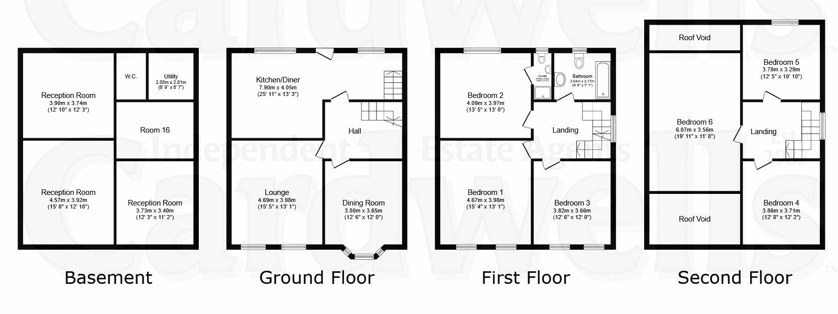 6, Portland Road, Manchester floorplan