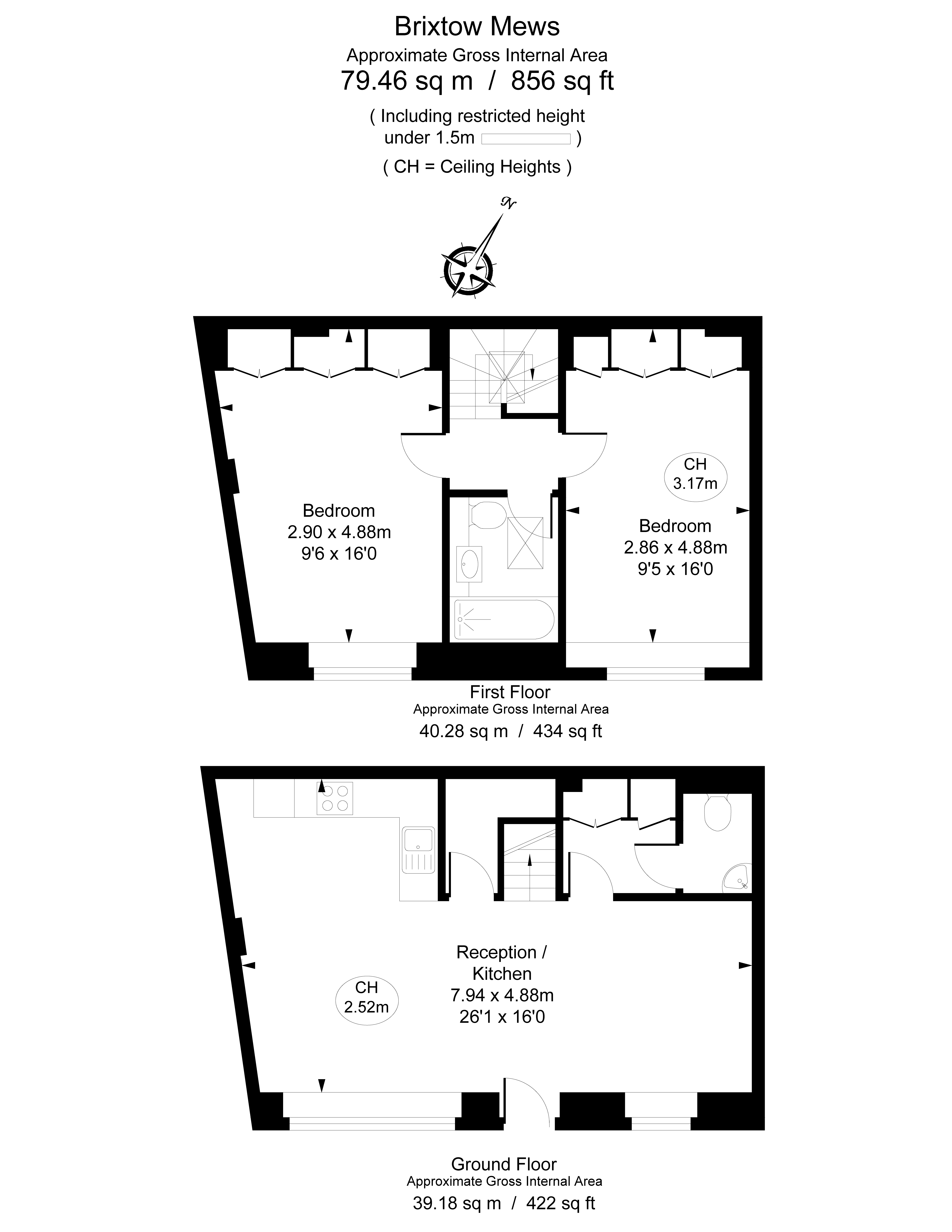 2, Brixtow Mews, London floorplan