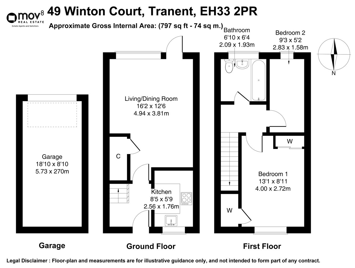 49, Winton Court, Tranent floorplan