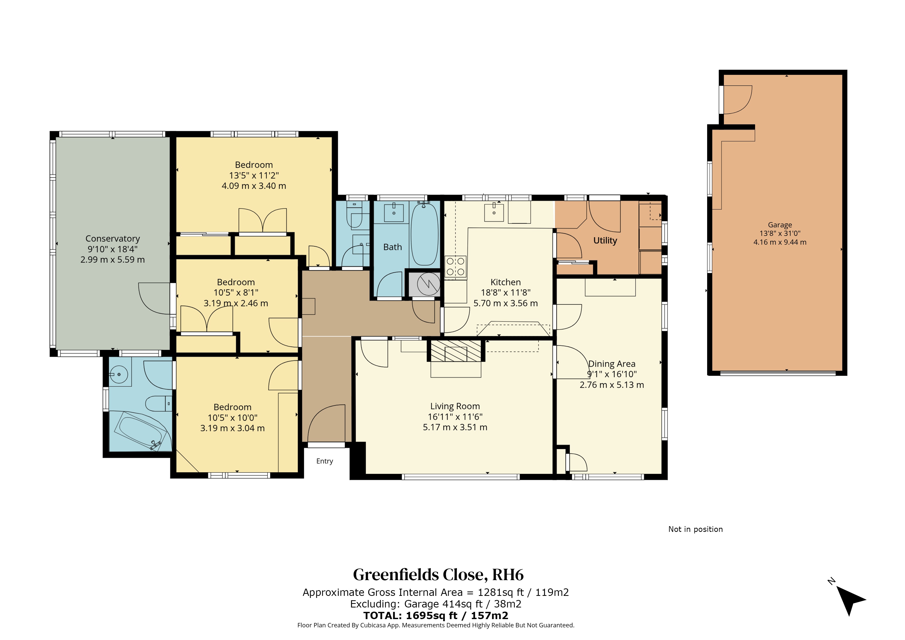 4, Greenfields Close, Surrey floorplan