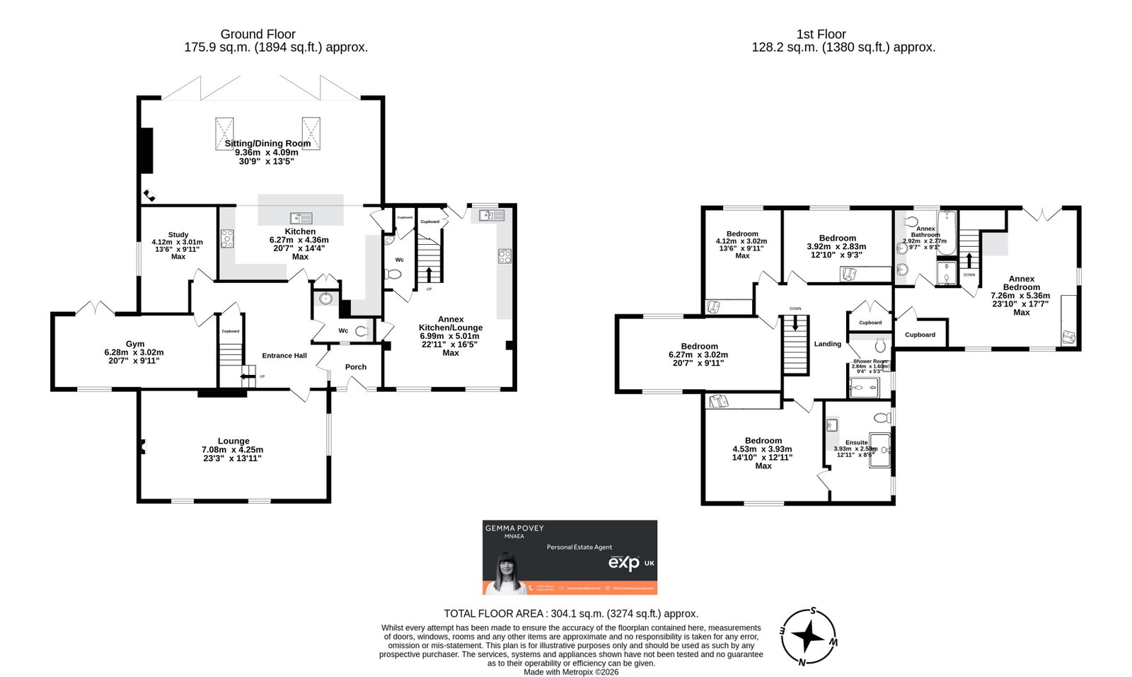 Aderyn Du, Usk floorplan
