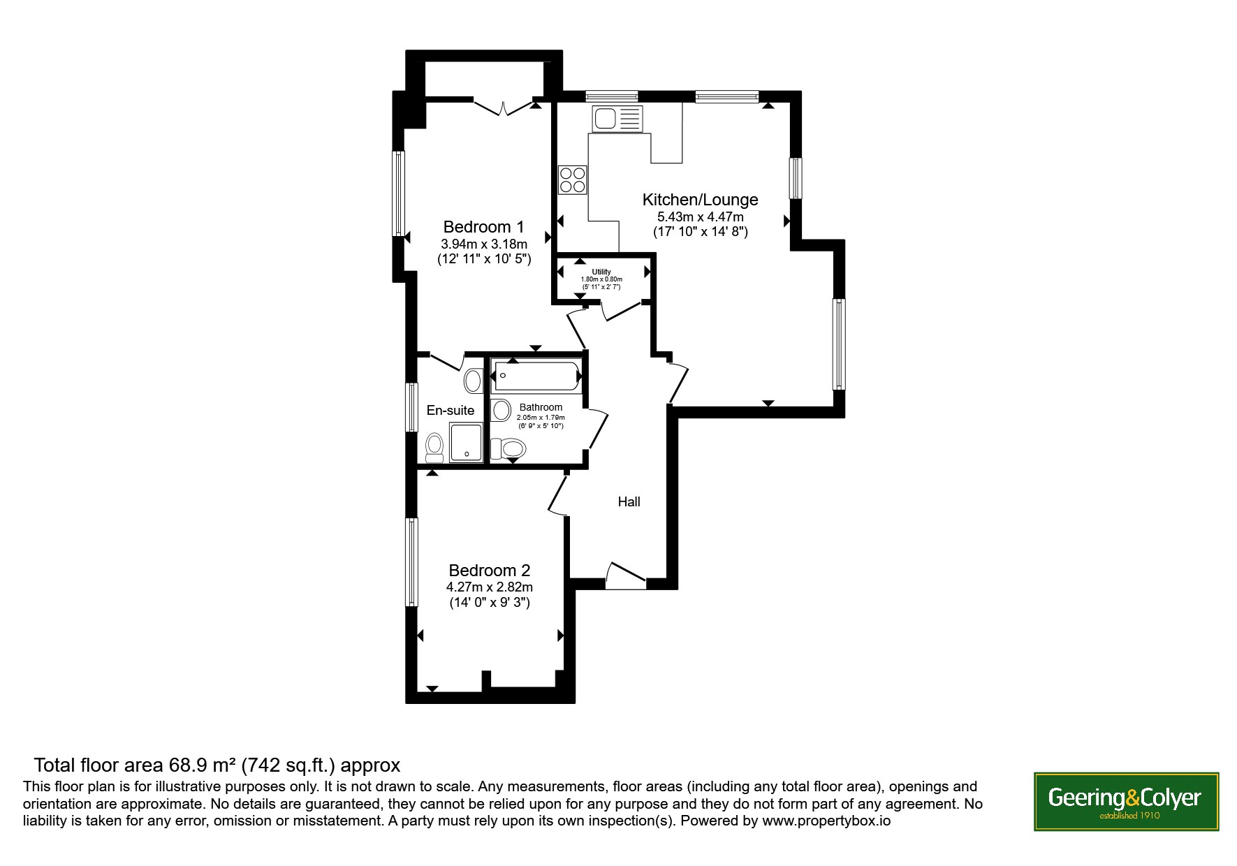 Flat 6 Otham House,, Angelica Square, Kent floorplan