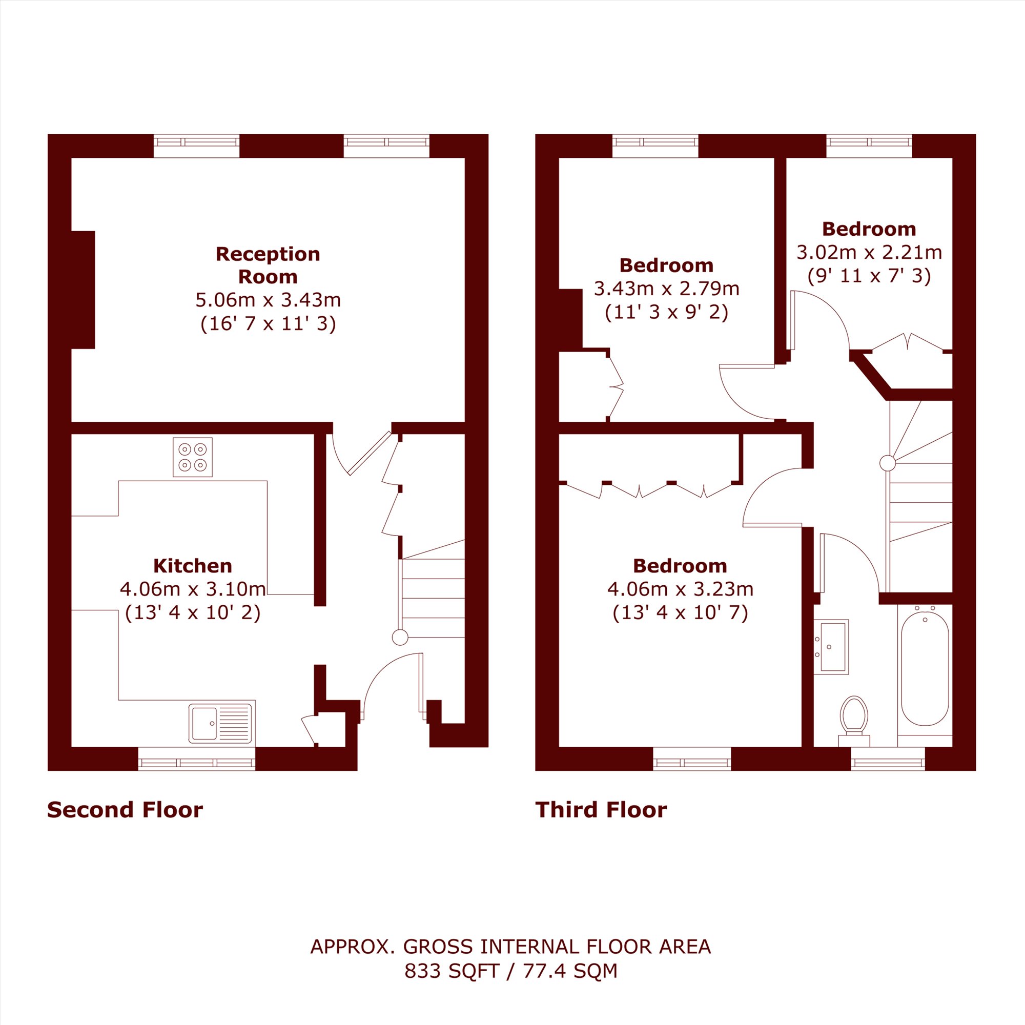Flat 10, Avondale House, Mortlake High Street, London floorplan
