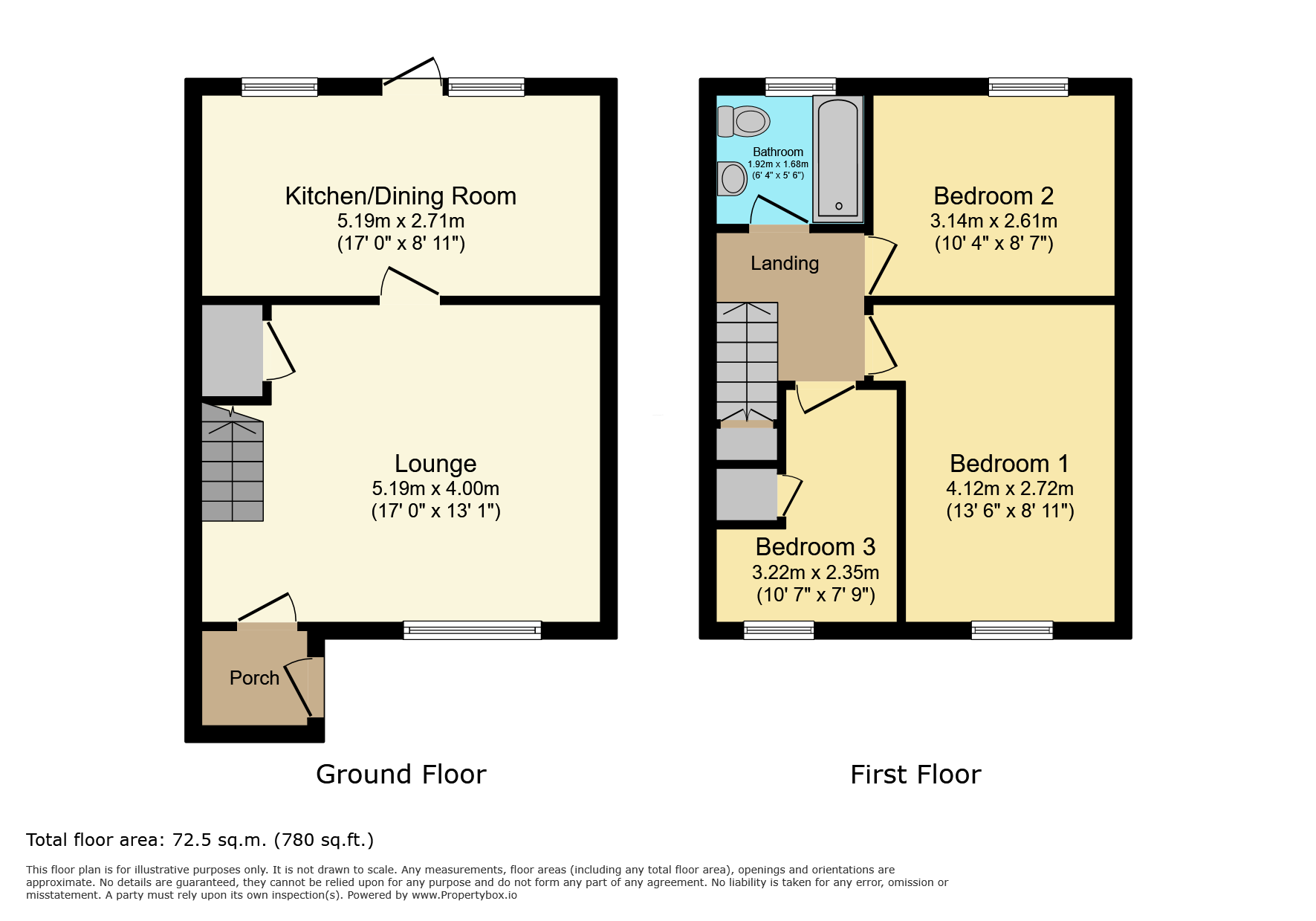 22, Cater Road, Devon floorplan