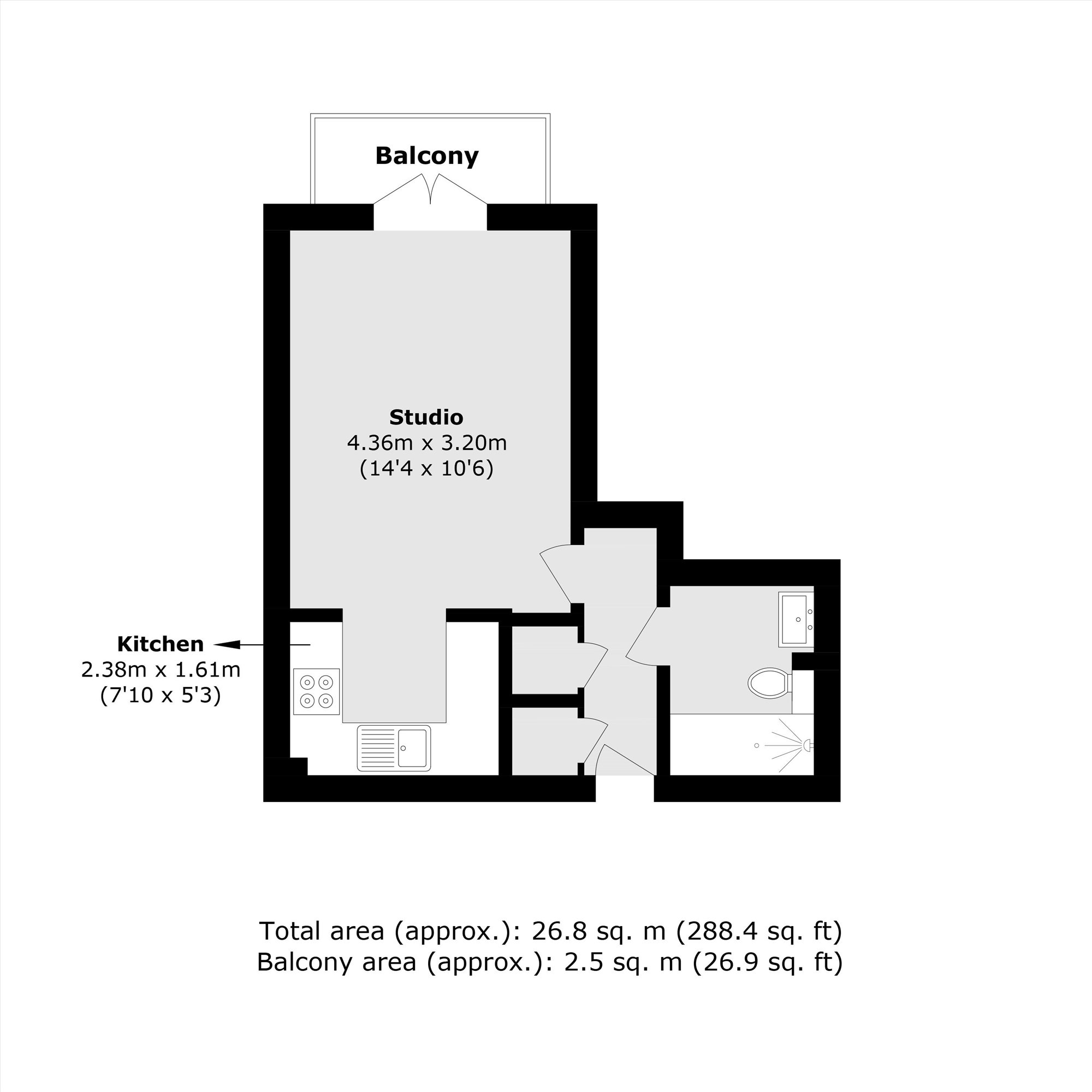 45, Cedar Close, London floorplan