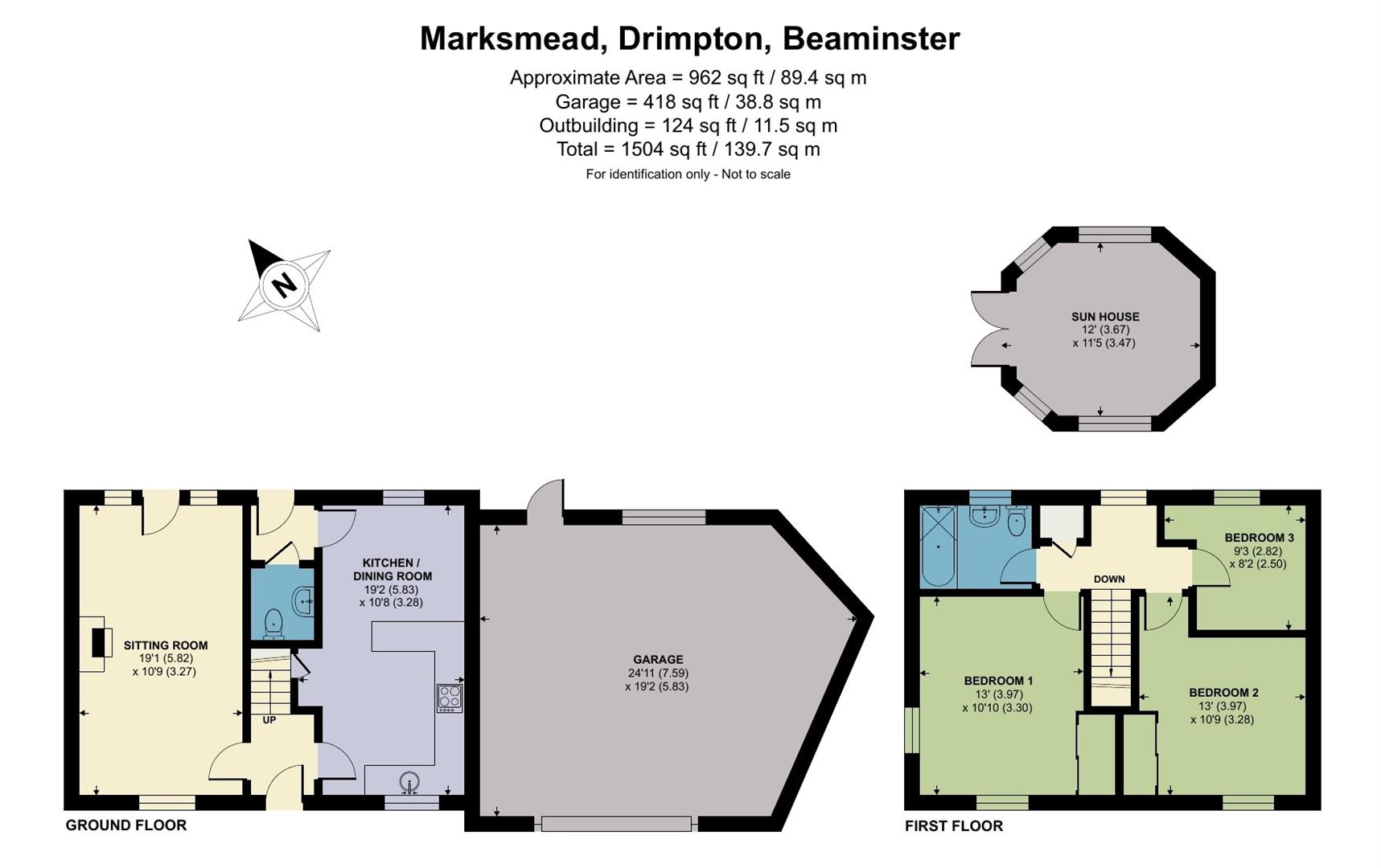 Marksmead, Beaminster floorplan