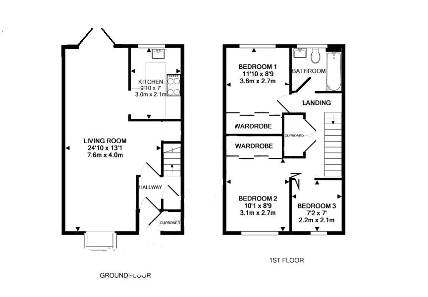 3 Bedrooms Terraced house for sale in Knaphill, Woking, Surrey GU21