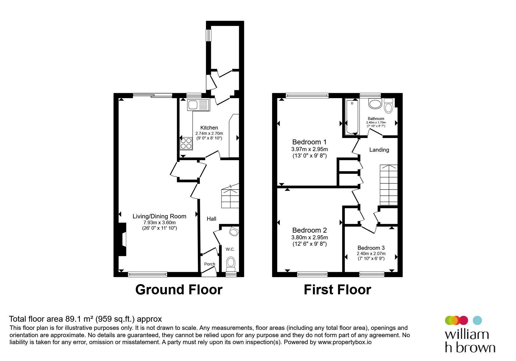 206, Deptford Crescent, Nottingham floorplan