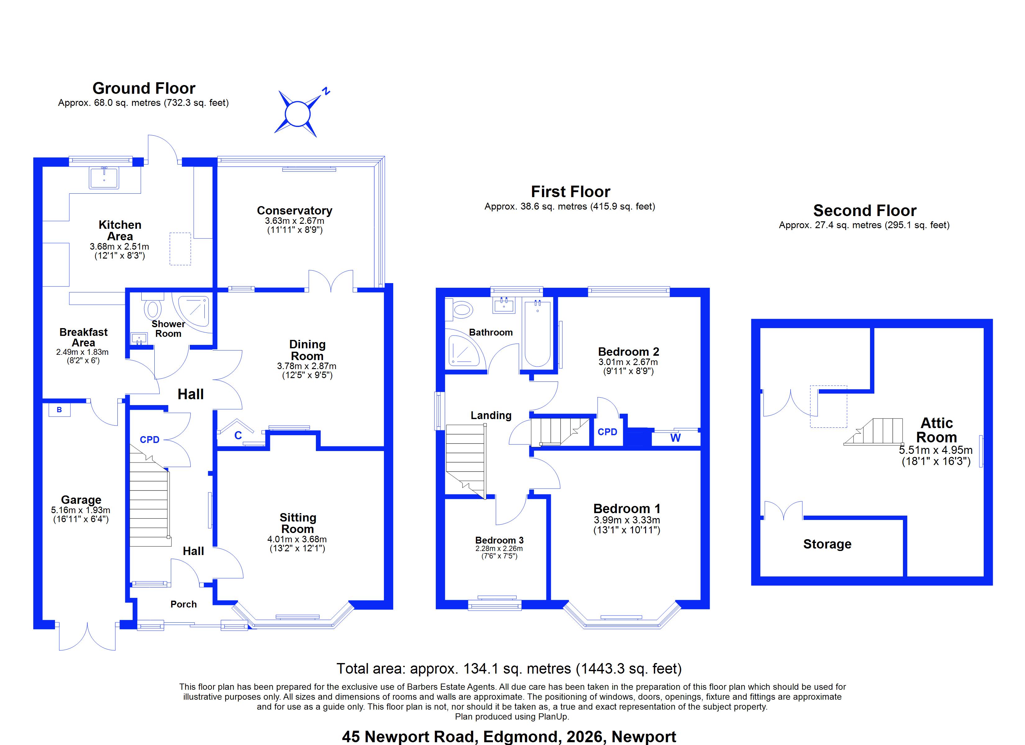 45, Newport Road, Newport floorplan