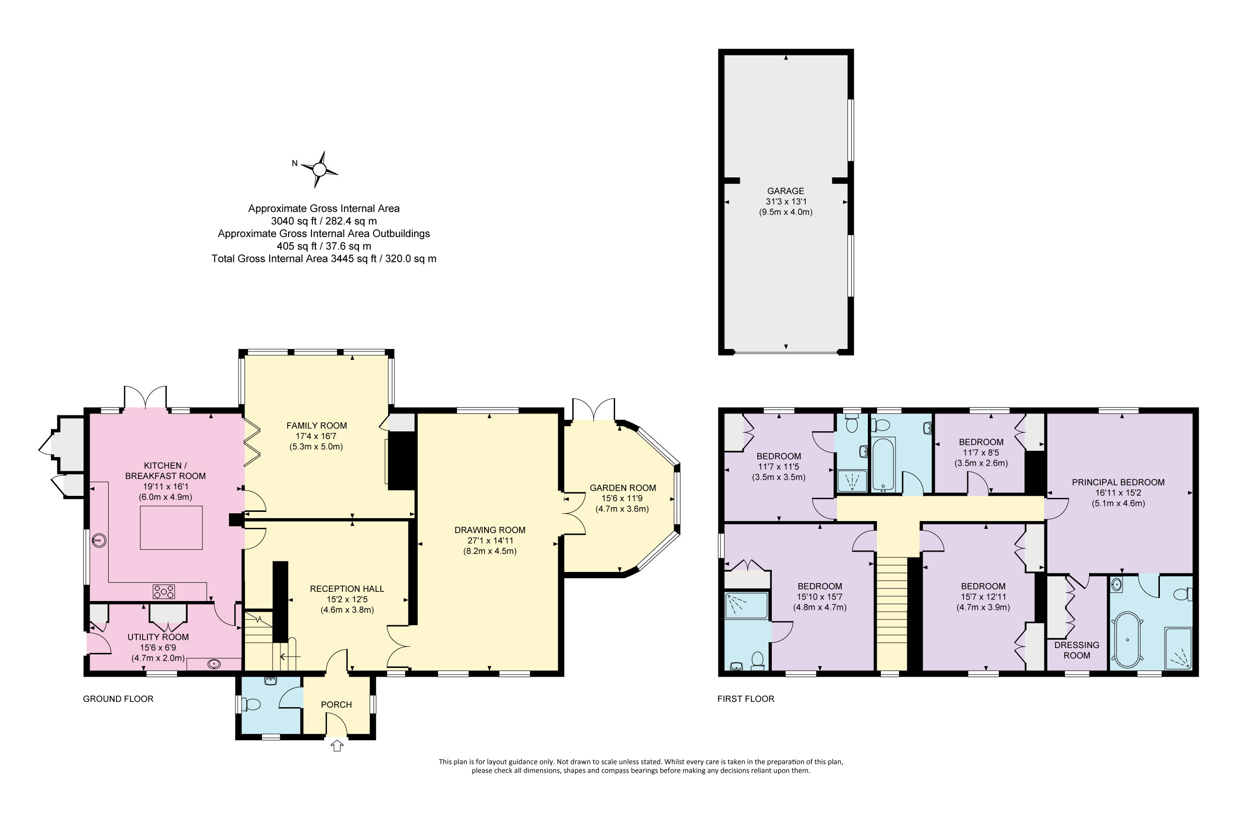 Woodlands Lane, Cobham floorplan