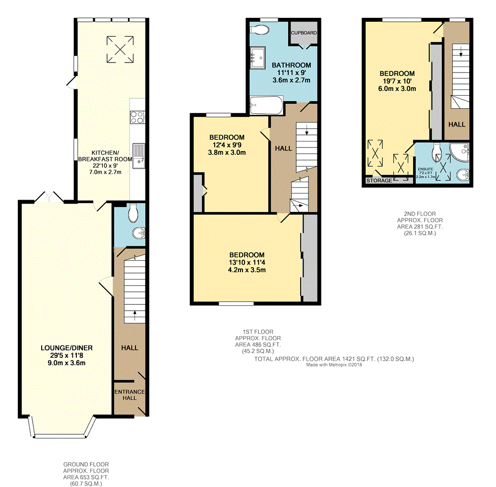 3 Bedrooms Terraced house for sale in Foxcote Road, Ashton, Bristol BS3