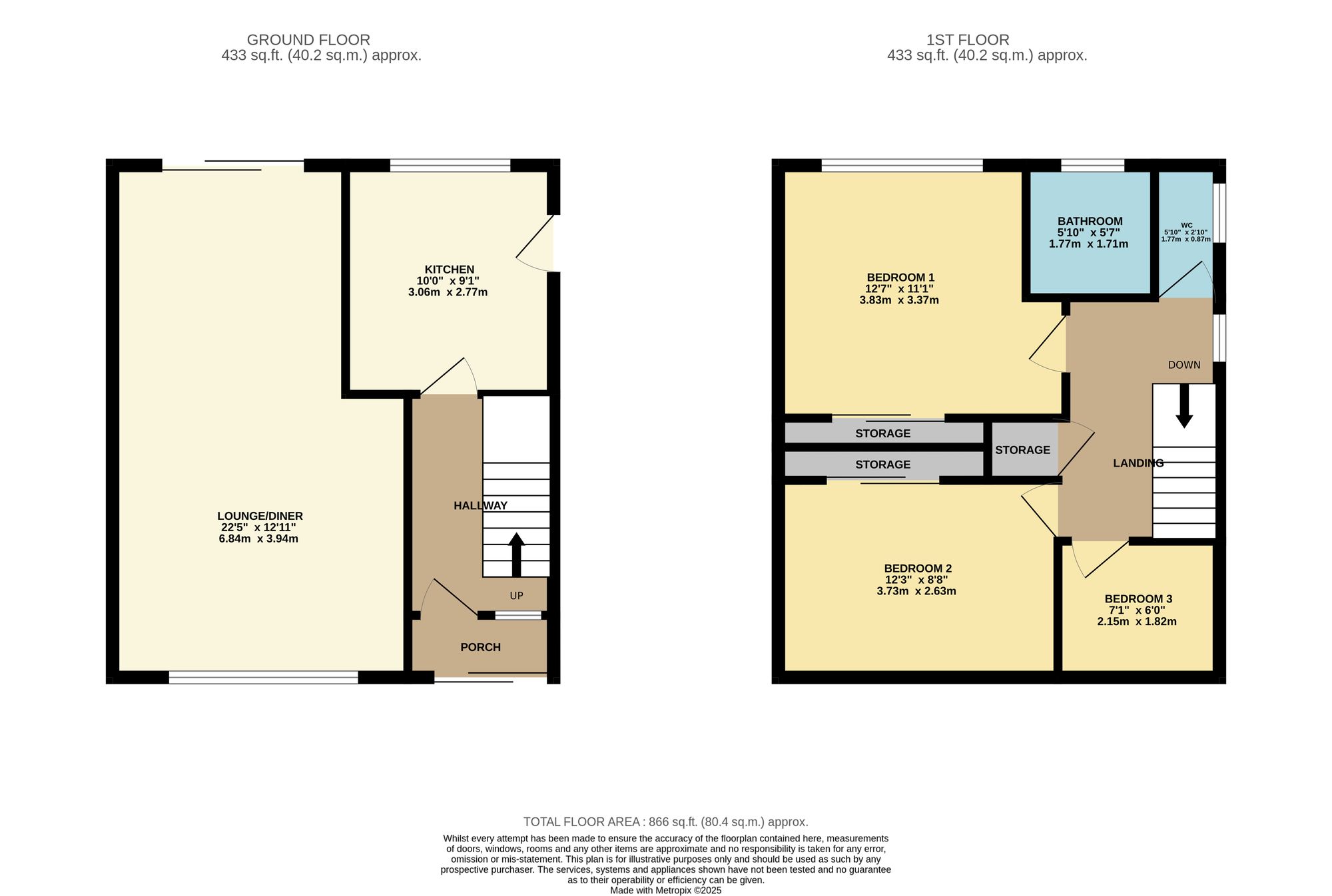 22, Shaftesbury Drive, Heywood, OL10 floorplan