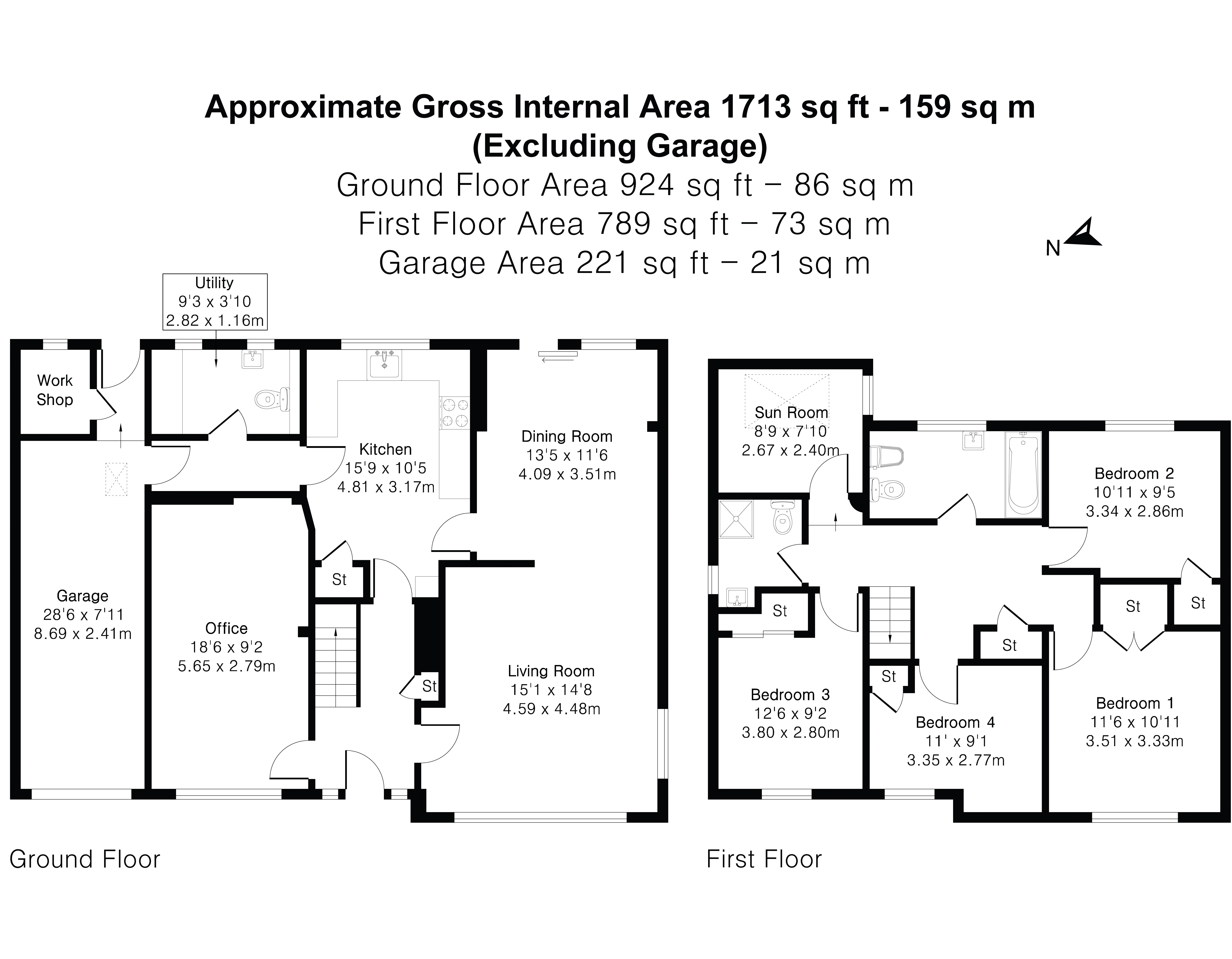 43, School Lane, Toft floorplan