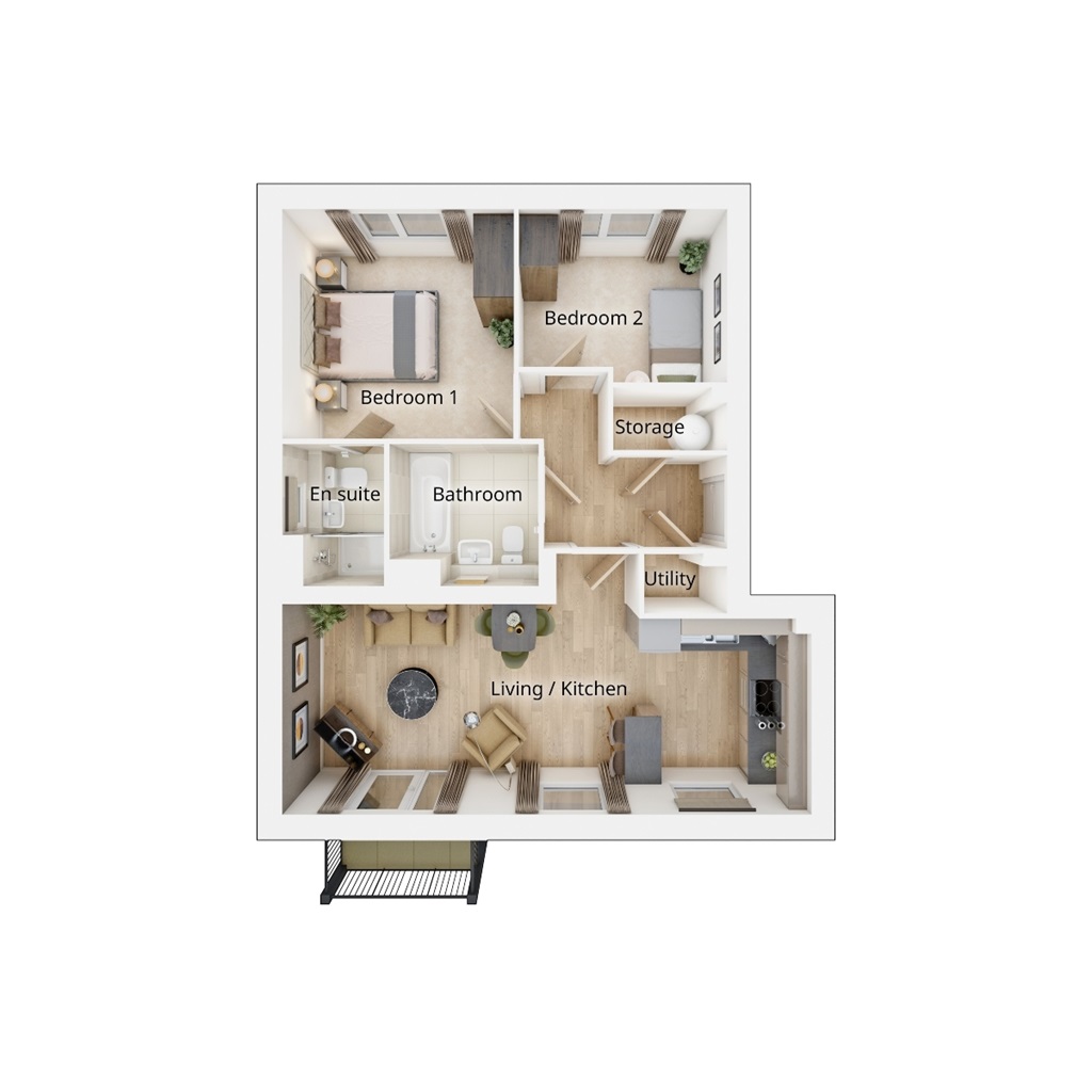 The Finholme - Plot 76, Seaham Garden Village Phase 2, Cold Hesledon, Seaham, County Durham floorplan