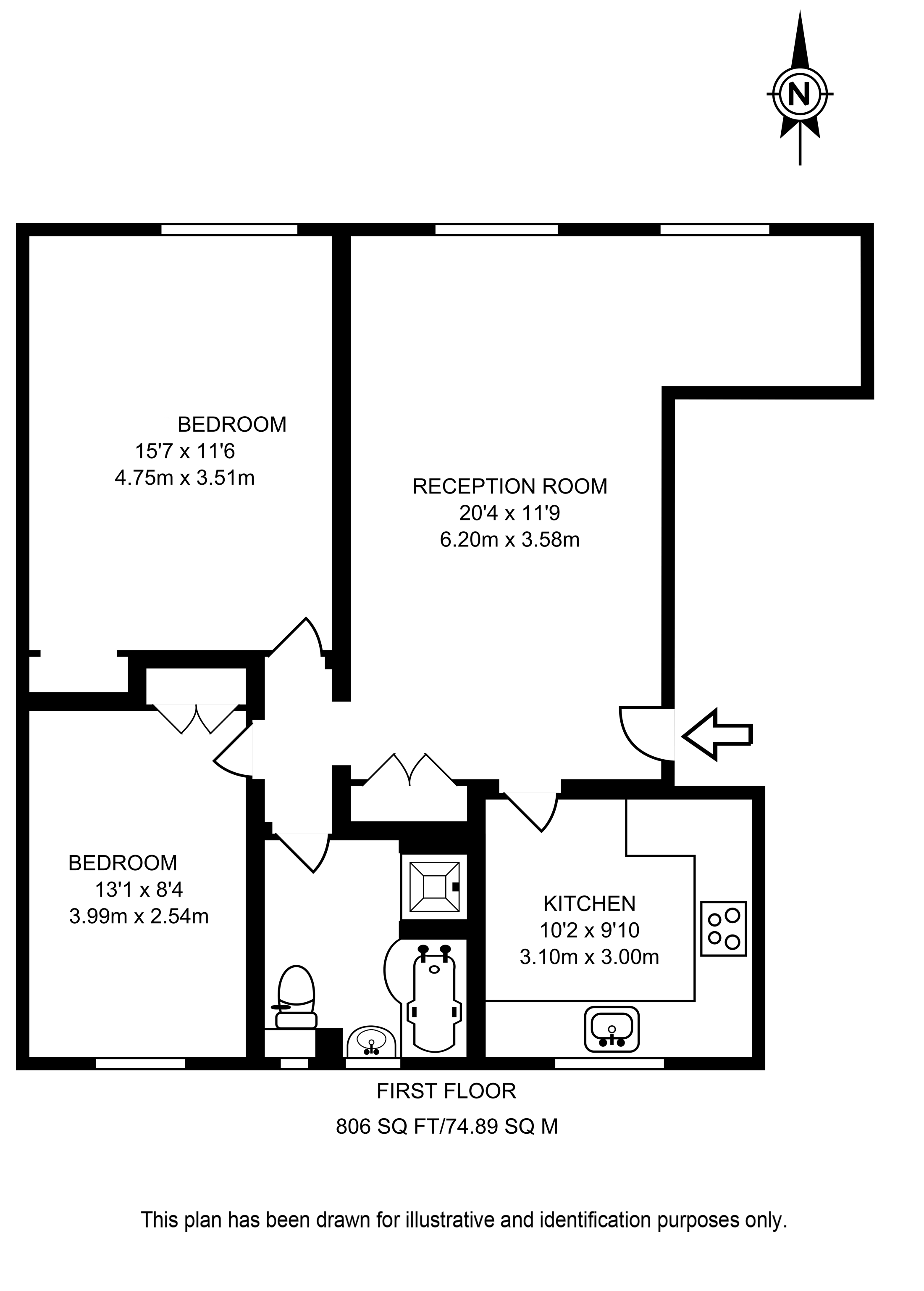 Radcliffe Square, Putney, London SW15, 2 bedroom flat to rent