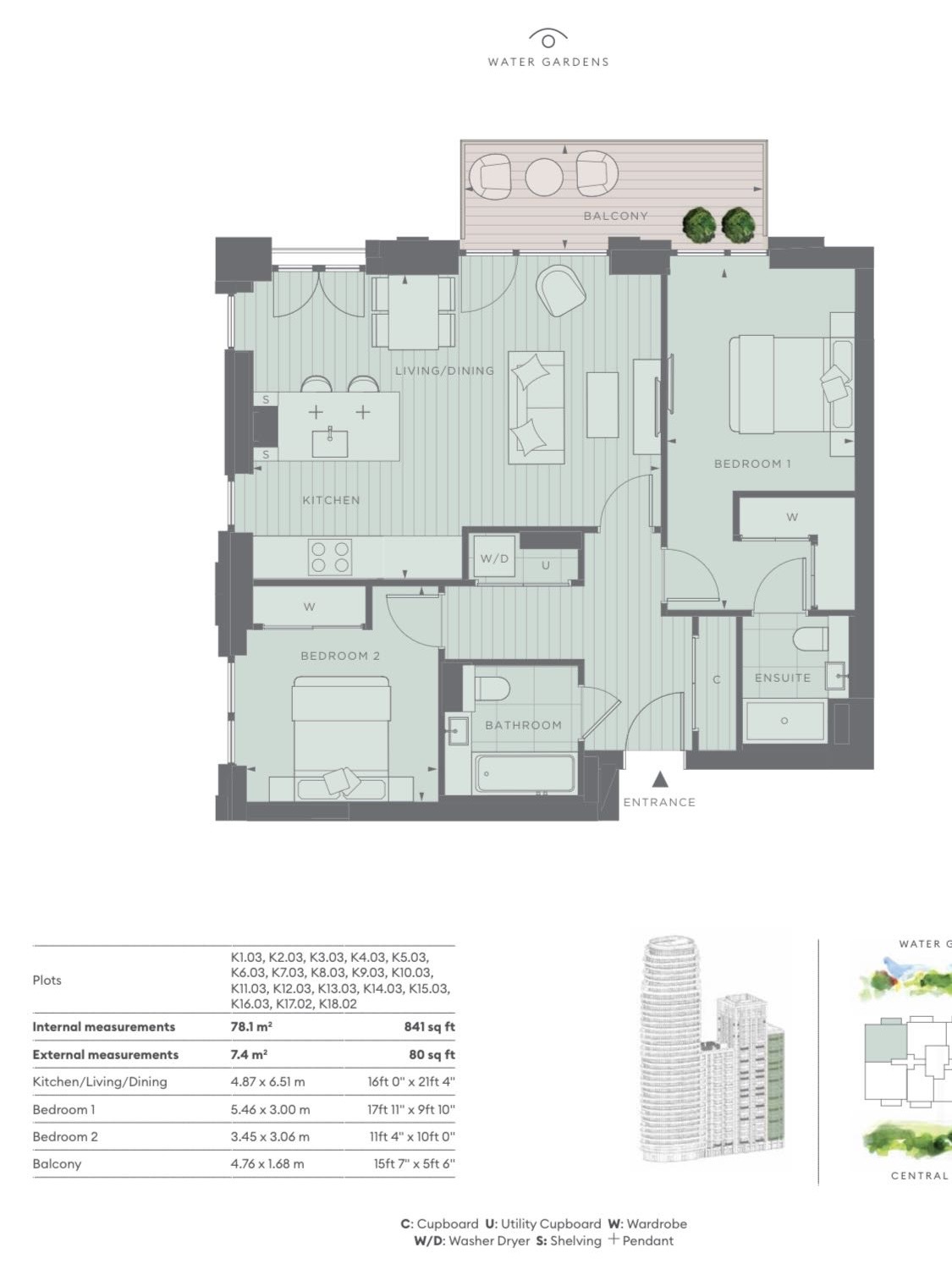 75, Parkside Apartments,Cascade Way, London floorplan
