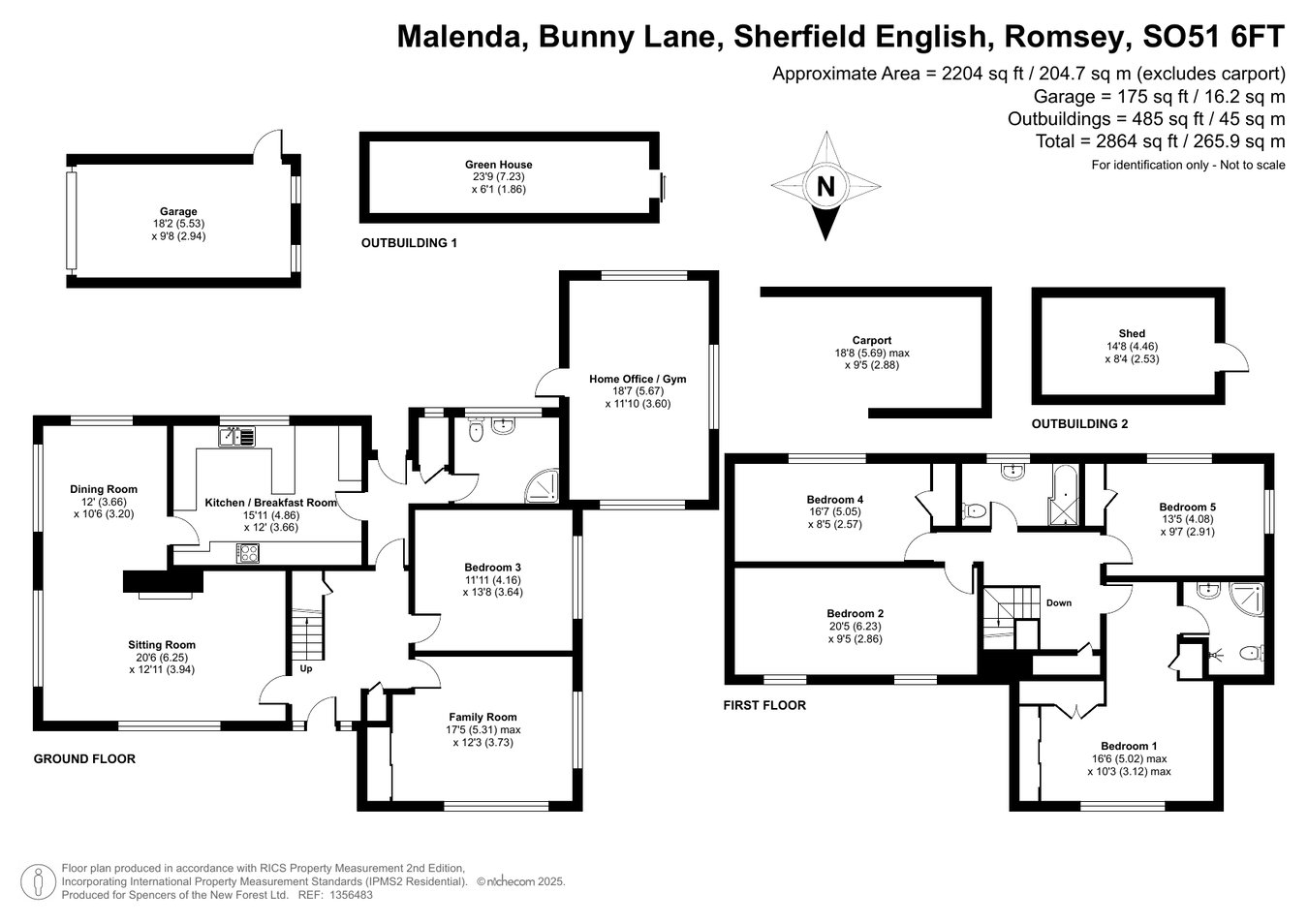 Malenda, Bunny Lane, Romsey floorplan