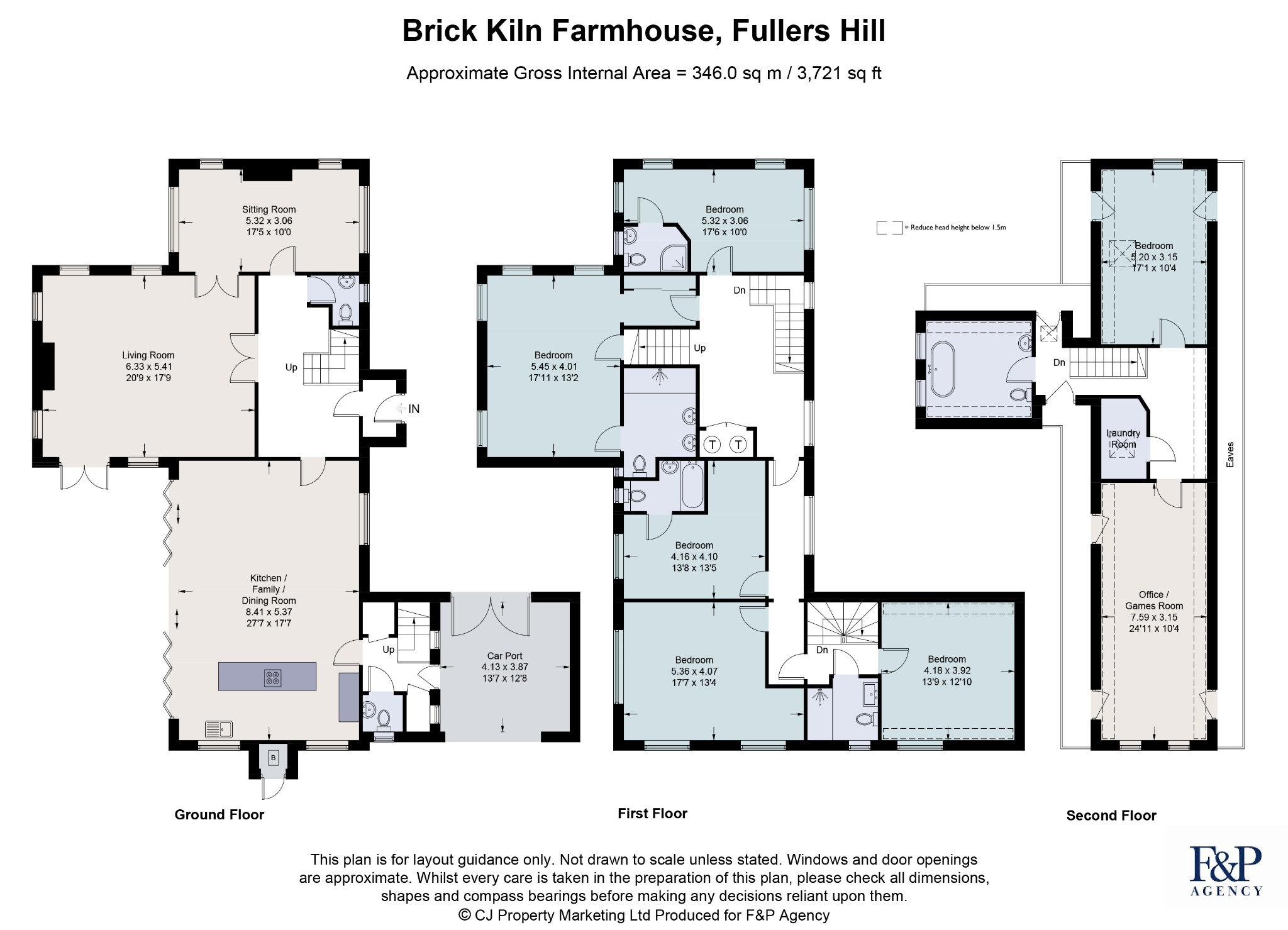 Brick Kiln Farmhouse, Fullers Hill, Amersham floorplan