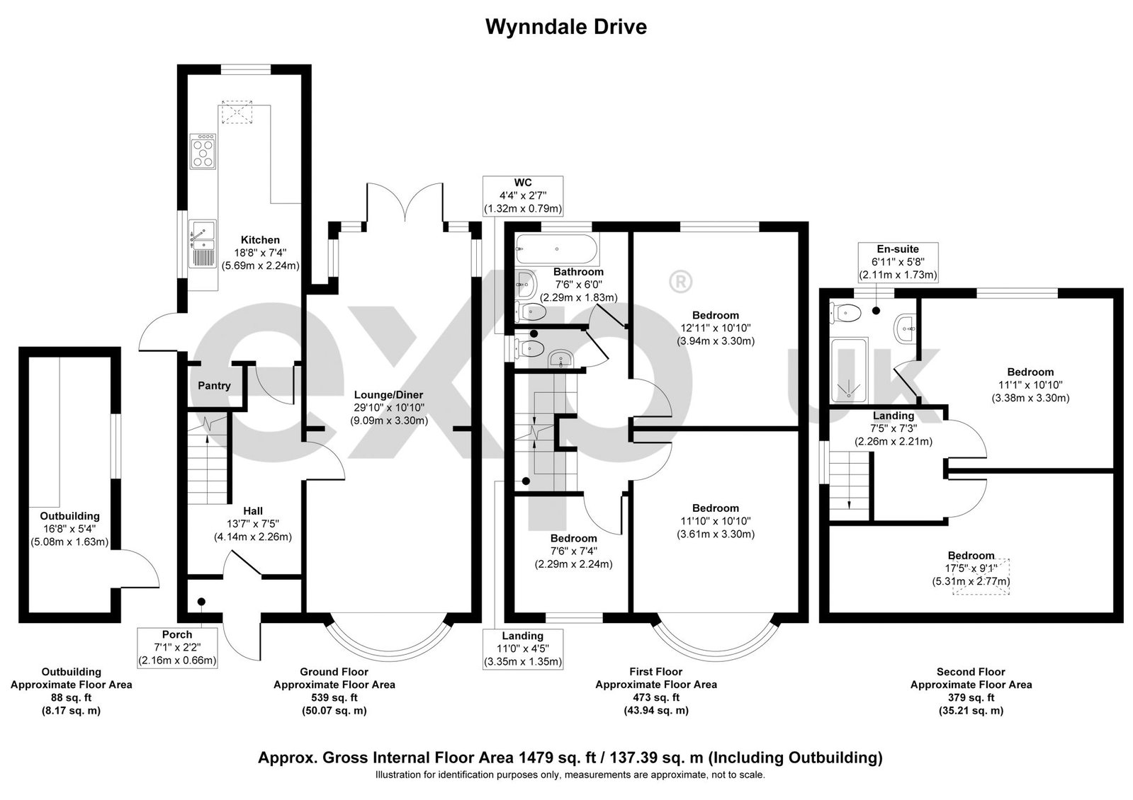 24, Wynndale Drive, Nottingham floorplan