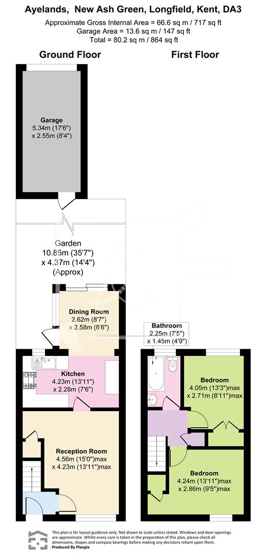 151, Ayelands, Longfield floorplan