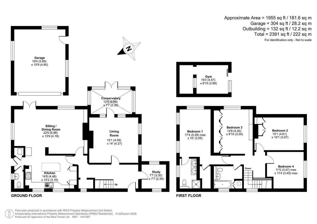Woodside, Wootton Farm Road, New Milton floorplan