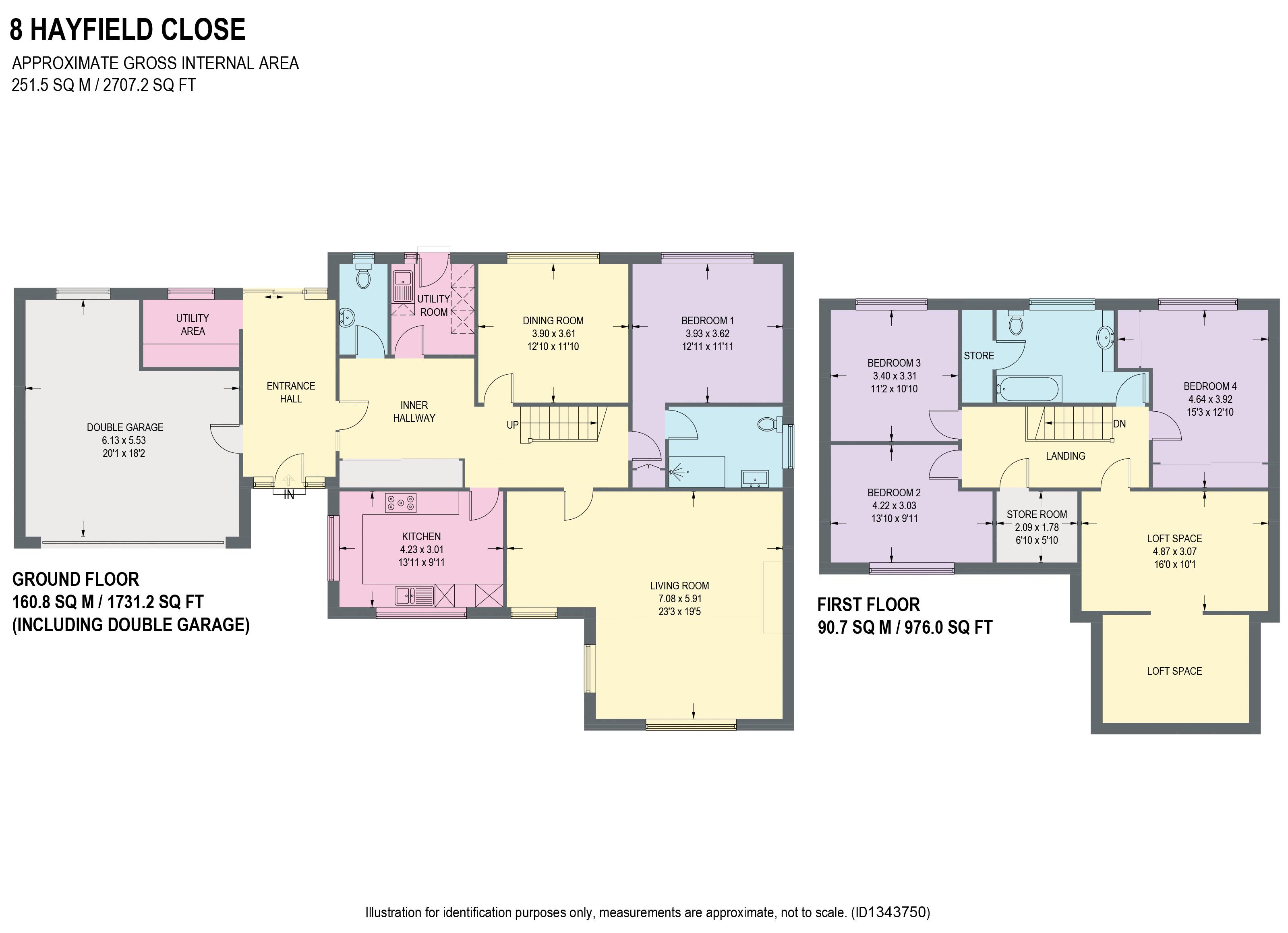 Hayfield Close, Chesterfield floorplan