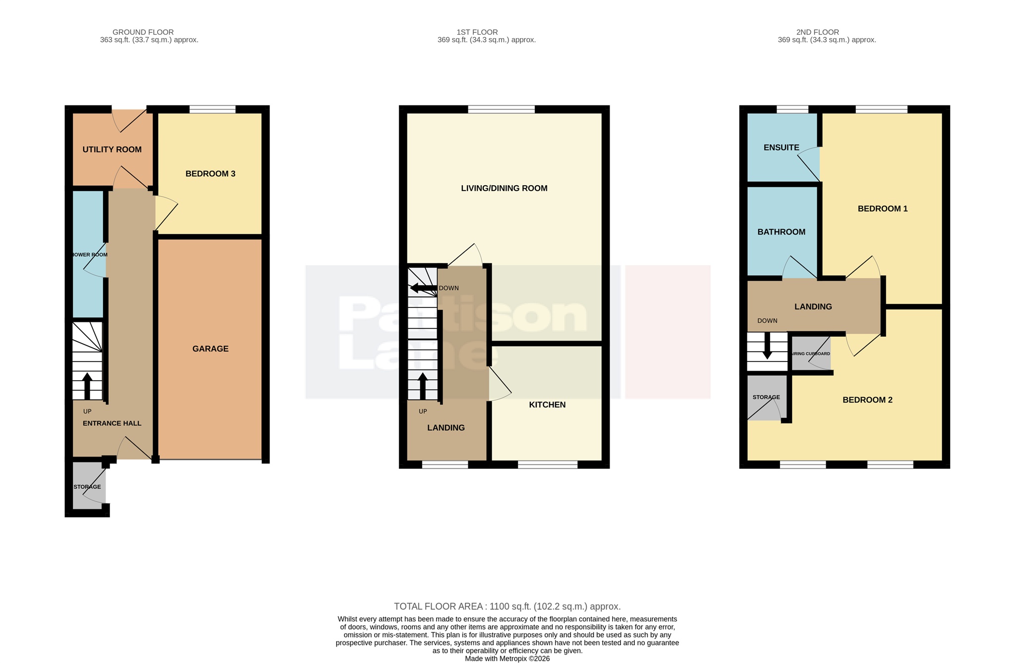 18, Abbots Close, Kettering floorplan