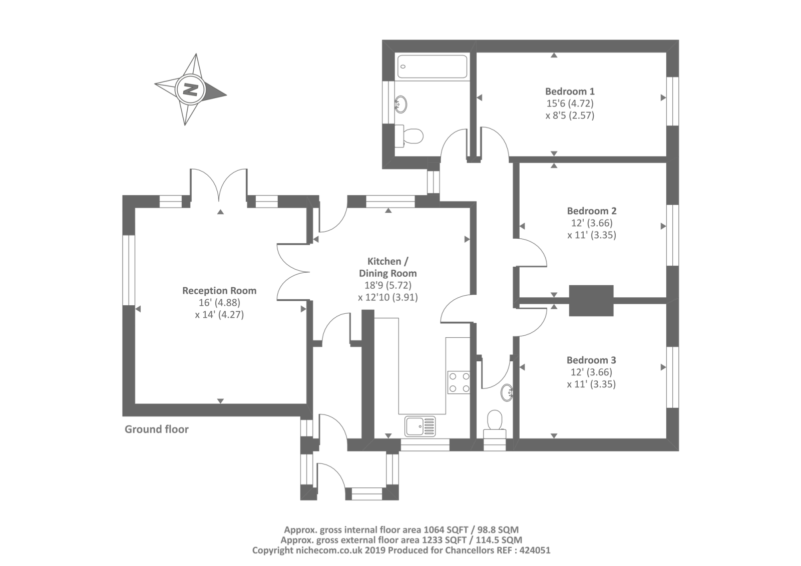 3 Bedrooms Detached bungalow for sale in Lightwater, Surrey GU18