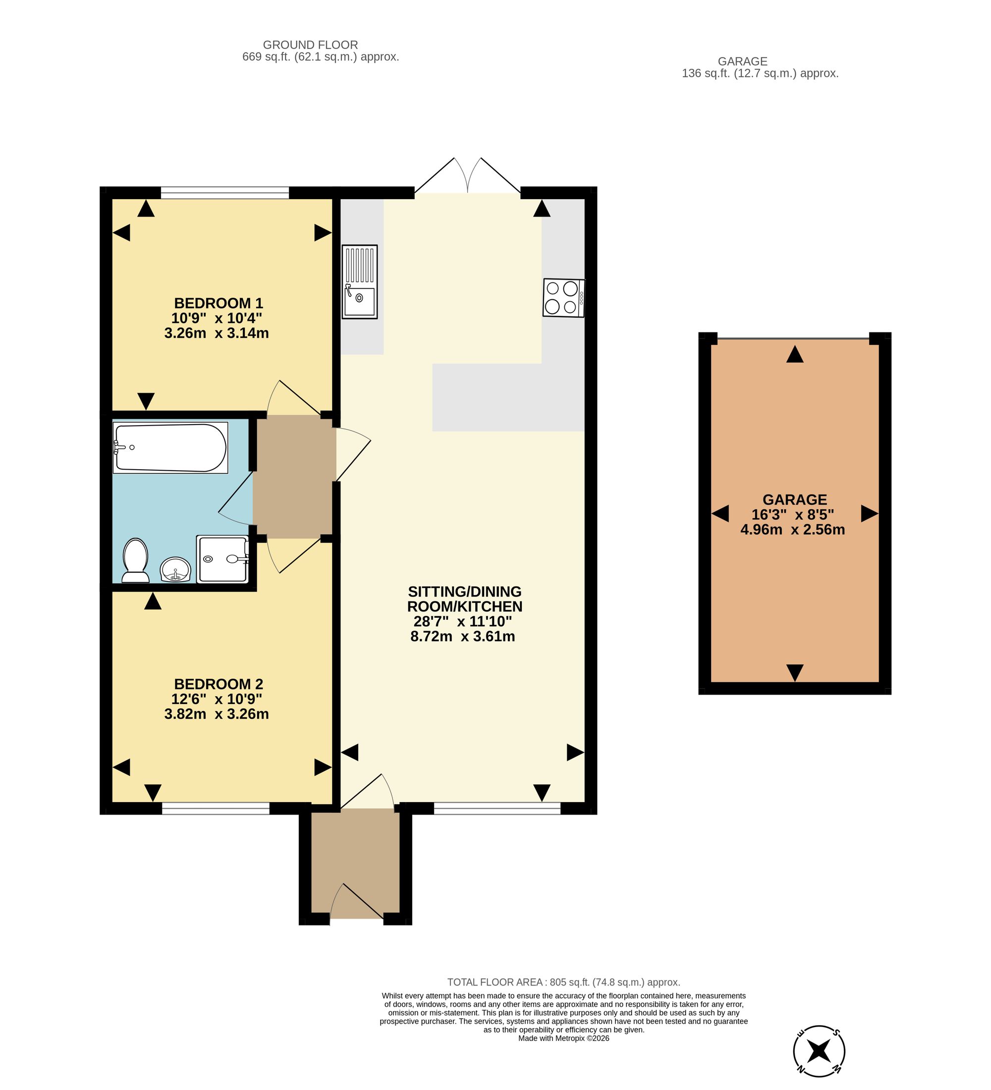 8 Sutton Close, Torquay floorplan