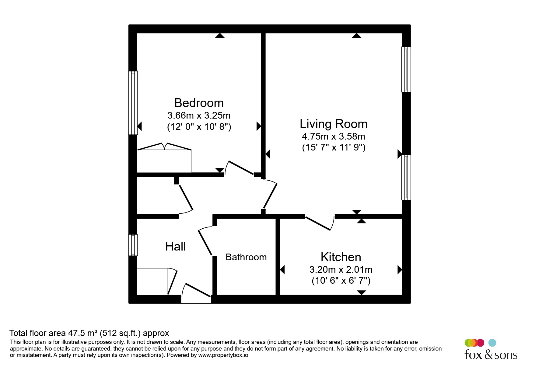 Flat 5, 1, Durrell Way, Poole floorplan