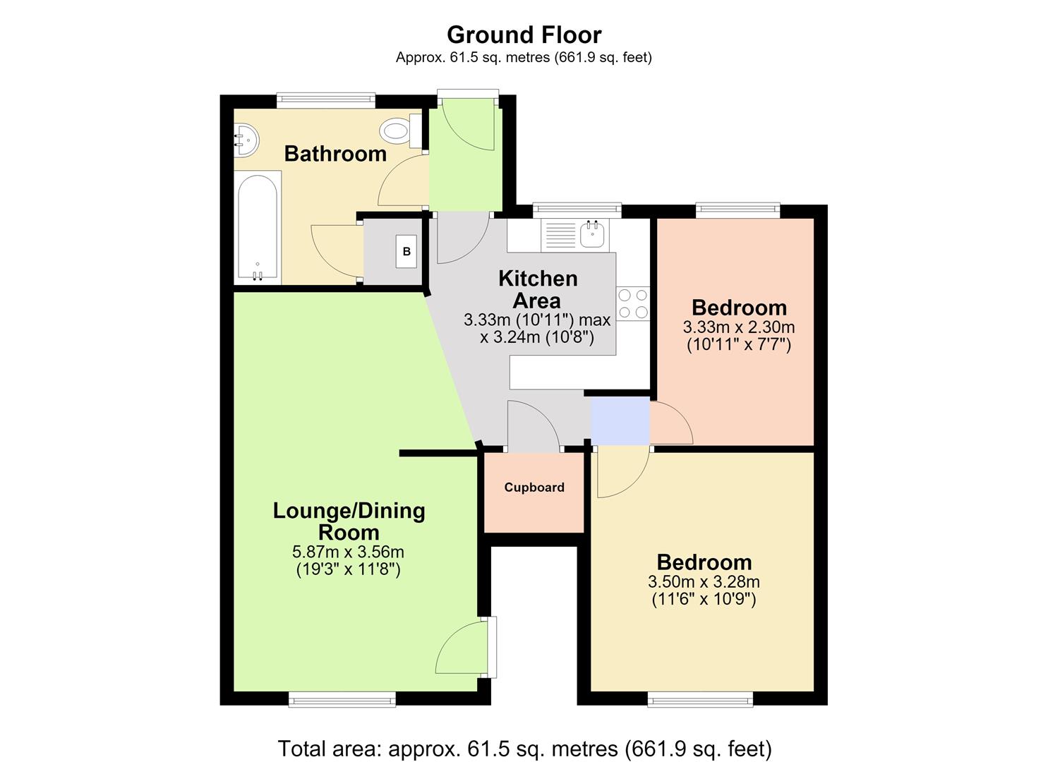2a, Jubilee Terrace, Ely floorplan