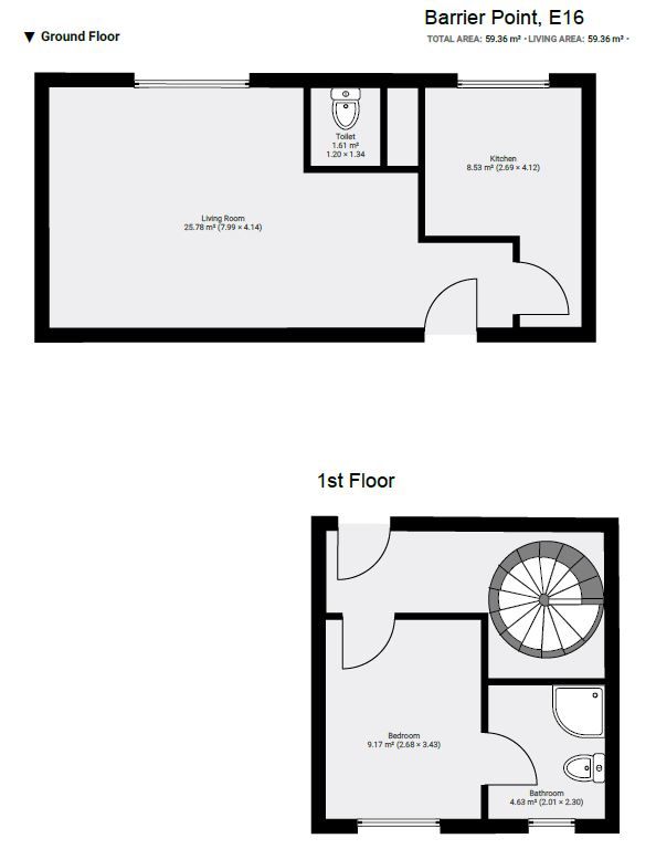 136, Barrier Point Road, London floorplan