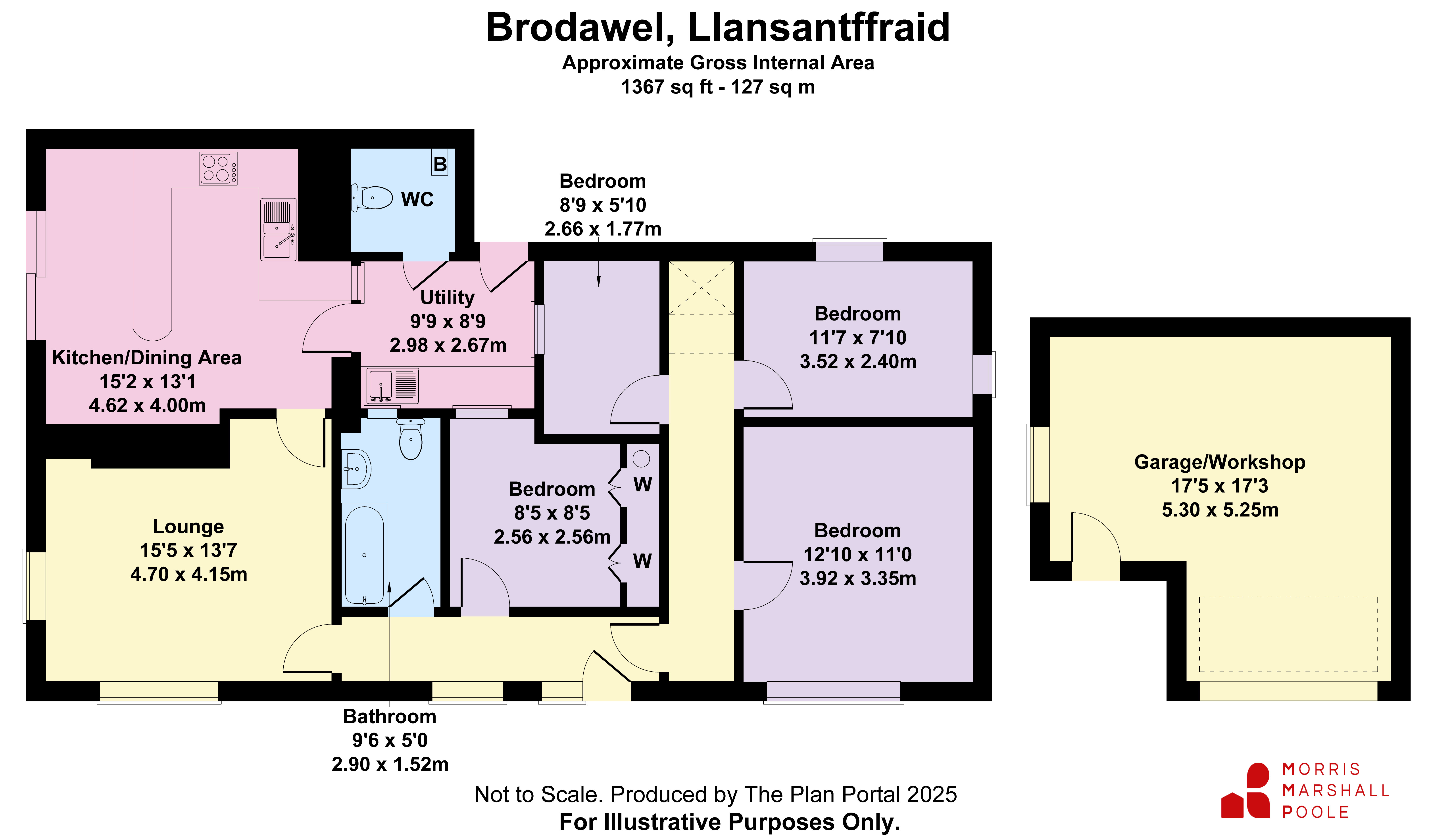 Brodawel,, Church Lane, Powys floorplan