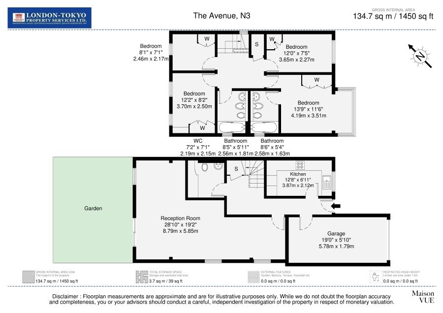 The Avenue, London floorplan