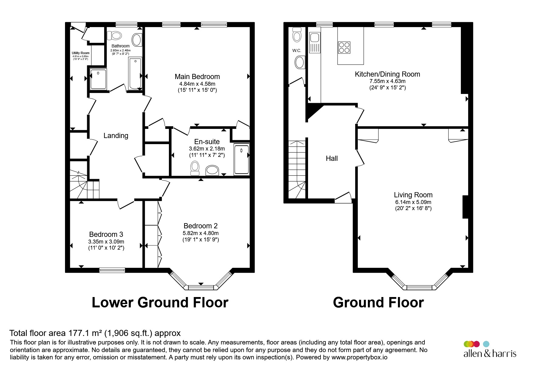 2, Blairbeth Terrace, Glasgow floorplan