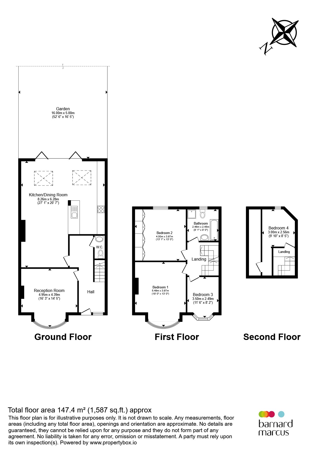 105, Nether Street, London floorplan