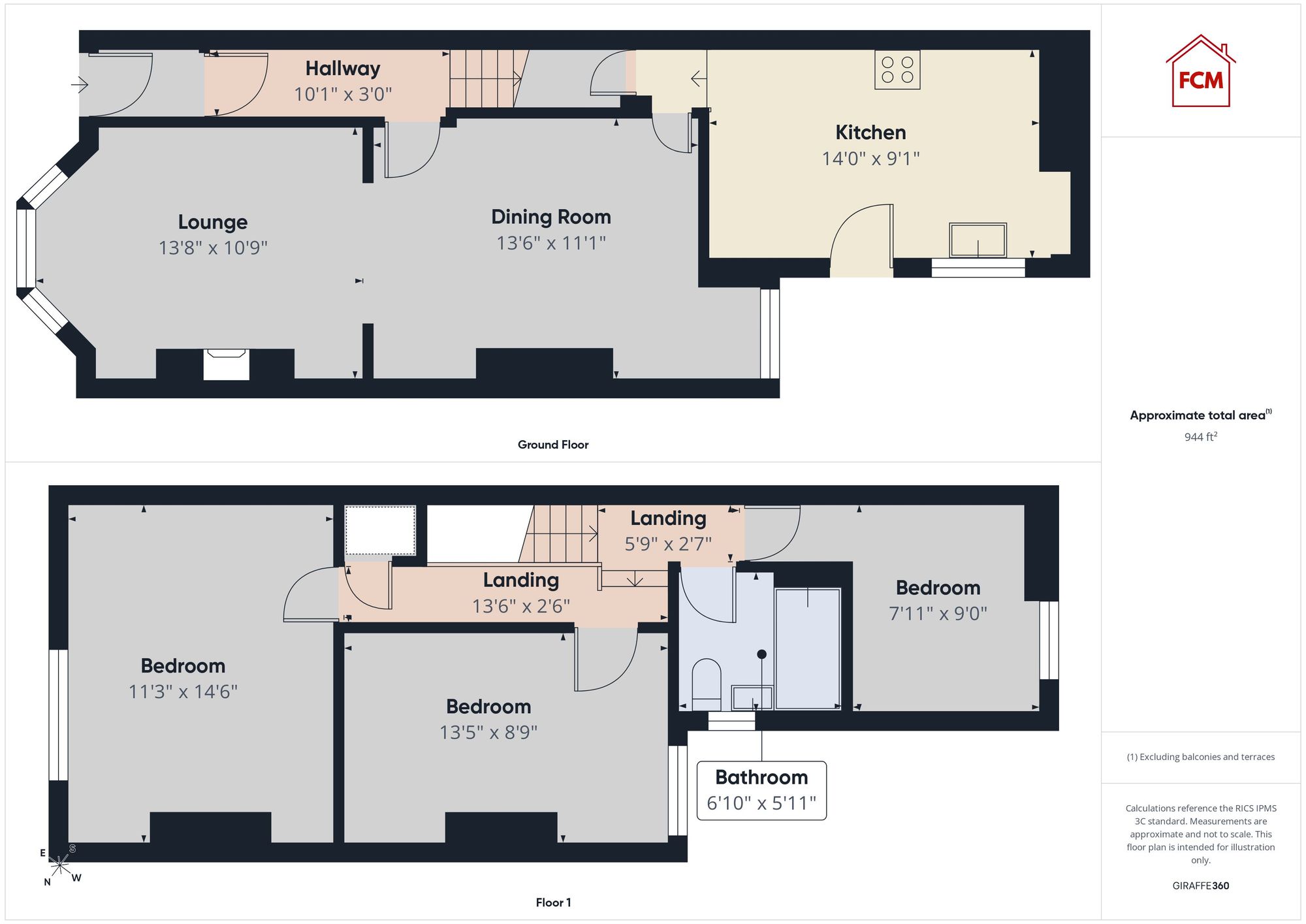 44 Northumberland Street, Workington floorplan