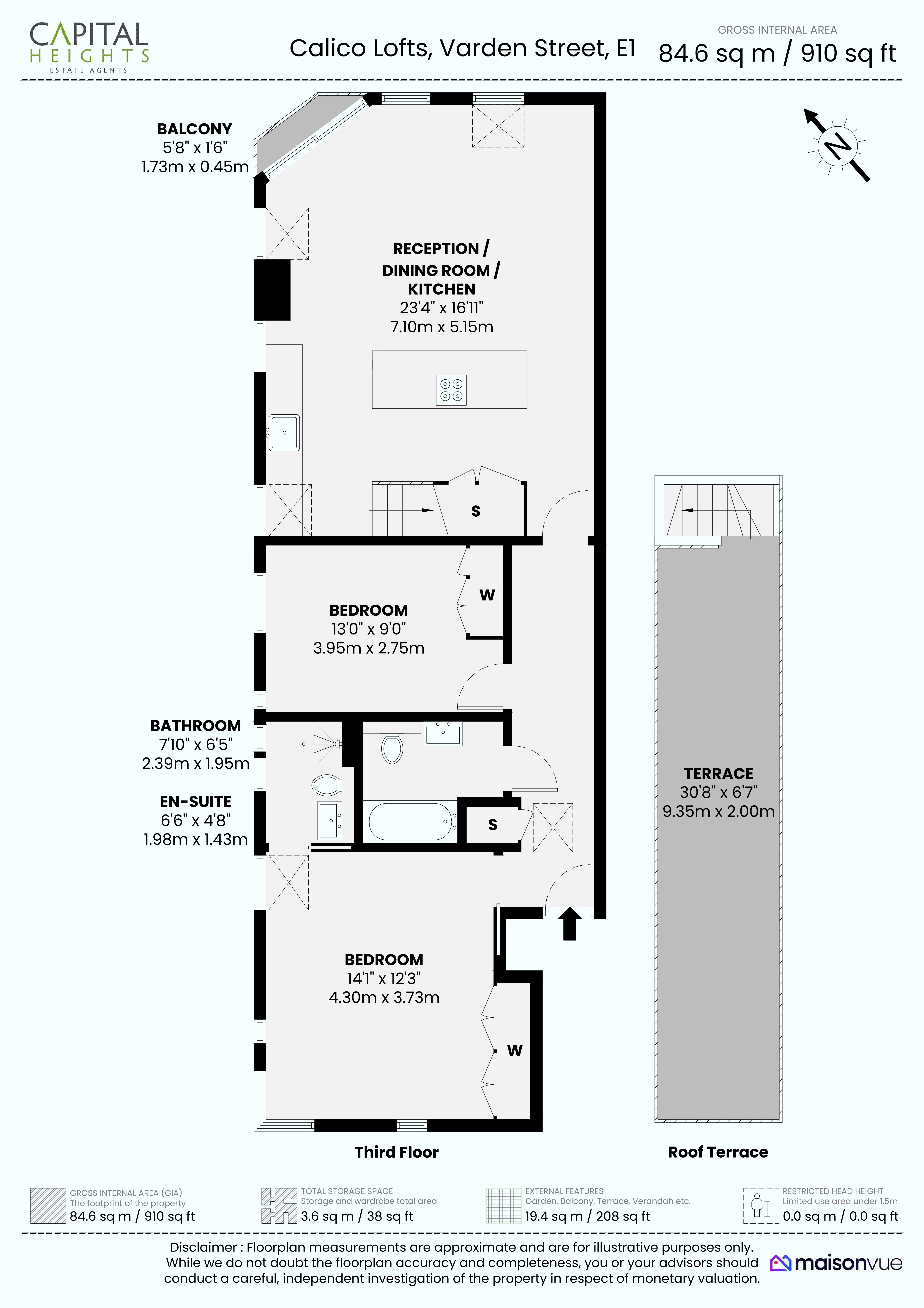 Calico Lofts, Varden Street, London floorplan