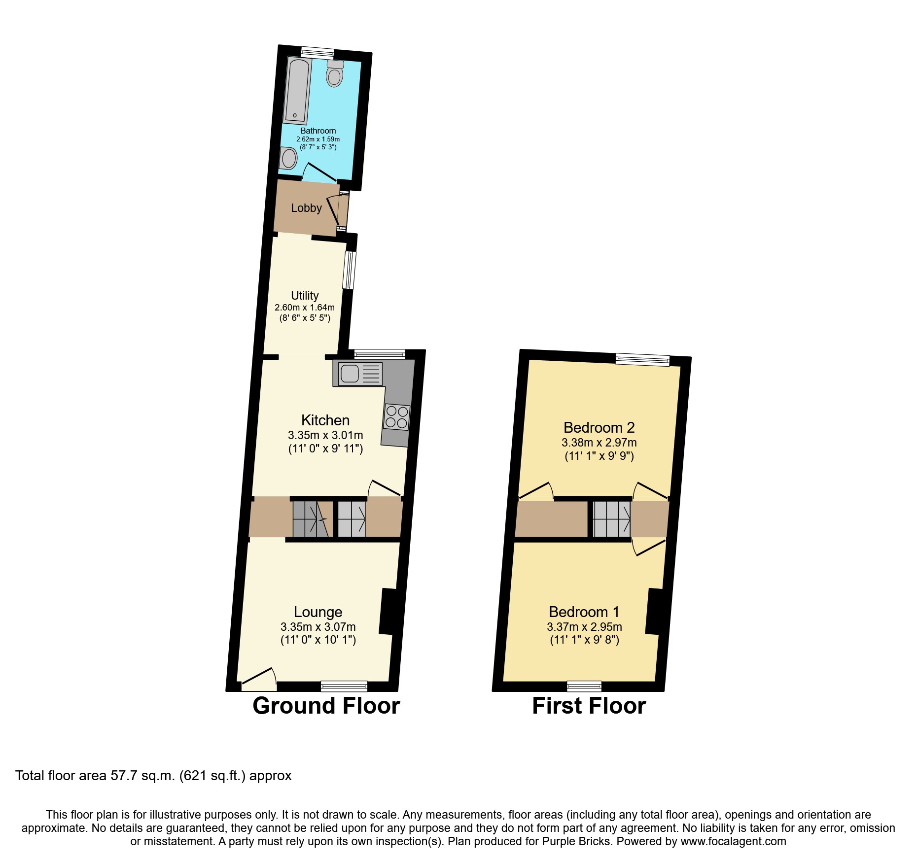 Fox Street, Gillingham ME7, 2 bedroom terraced house for sale