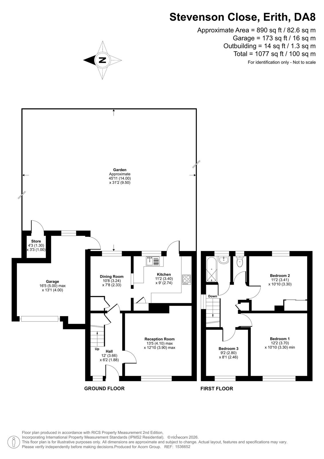 8, Stevenson Close, Erith floorplan