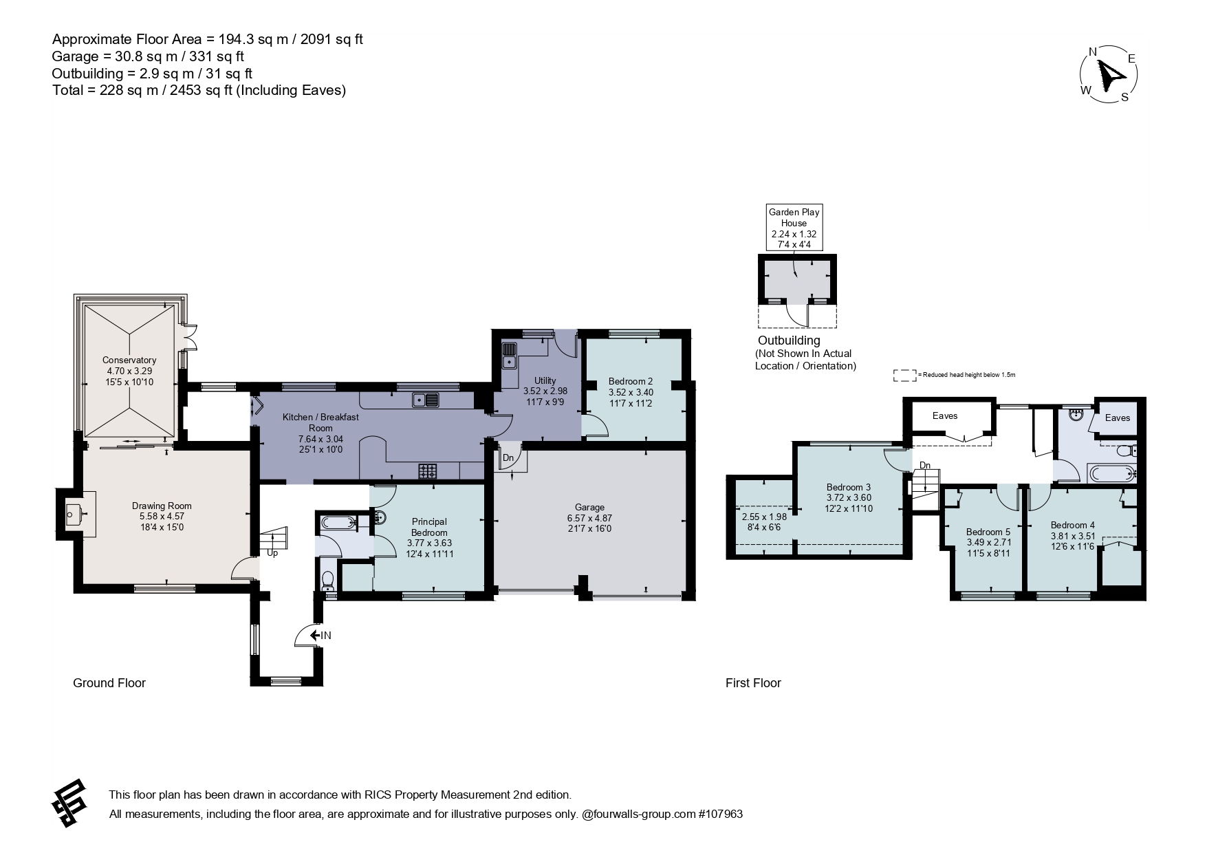 Montjolli,, Oak Tree Close, Surrey floorplan