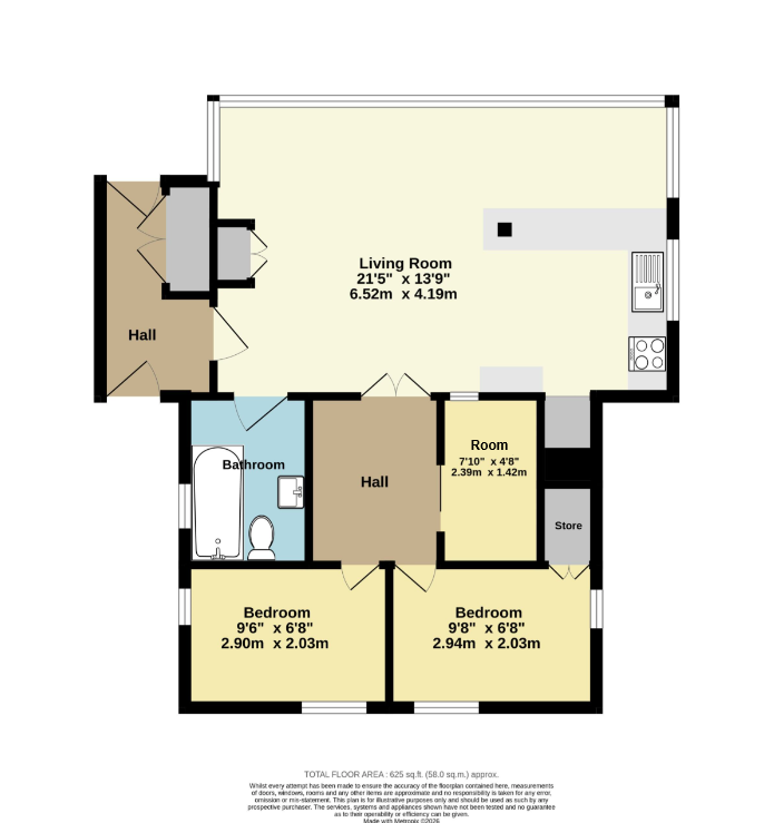 319, Faversham Road, Whitstable floorplan