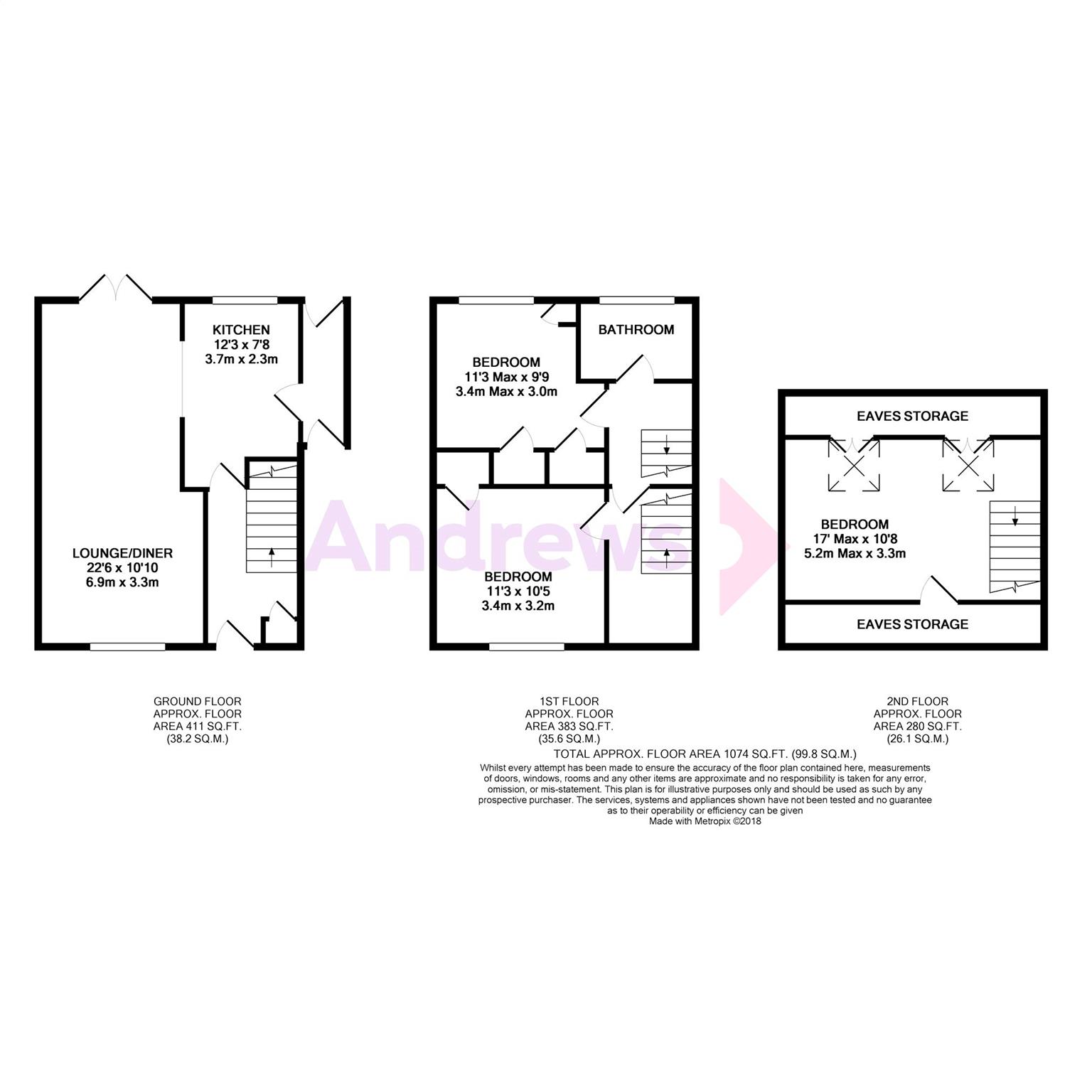 3 Bedrooms Terraced house for sale in Hawthorn Road, Cheltenham, Gloucestershire GL51