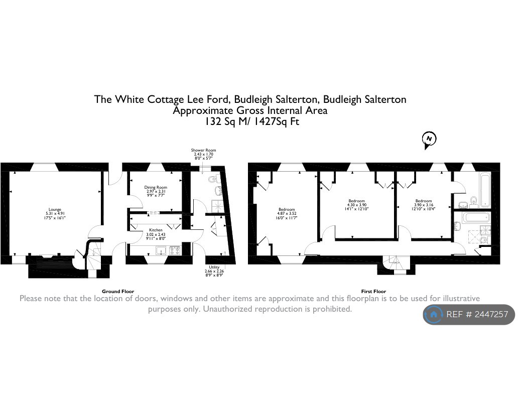 The White Cottage, Lee Ford, Budleigh Salterton floorplan