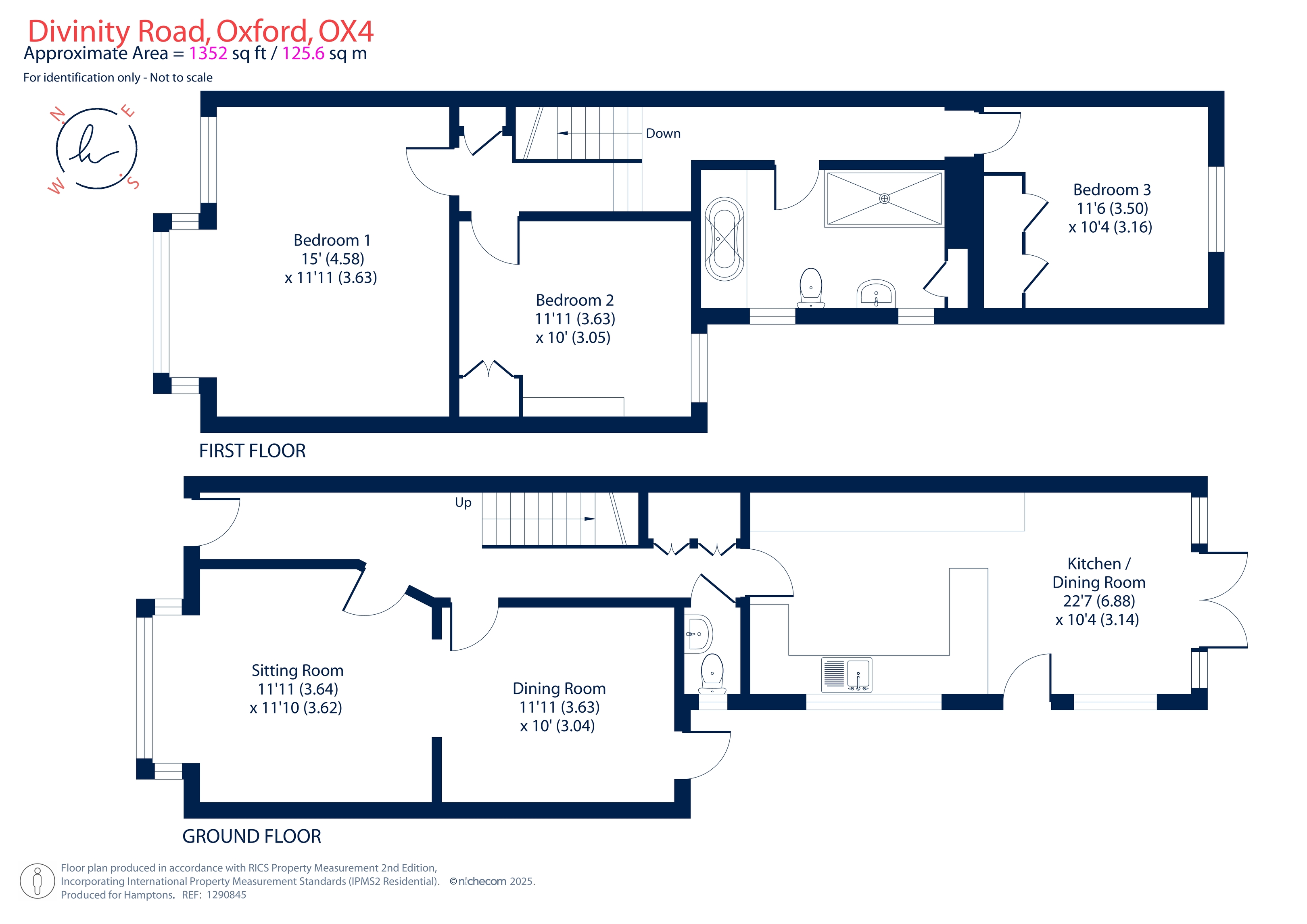 134, Divinity Road, Oxford floorplan