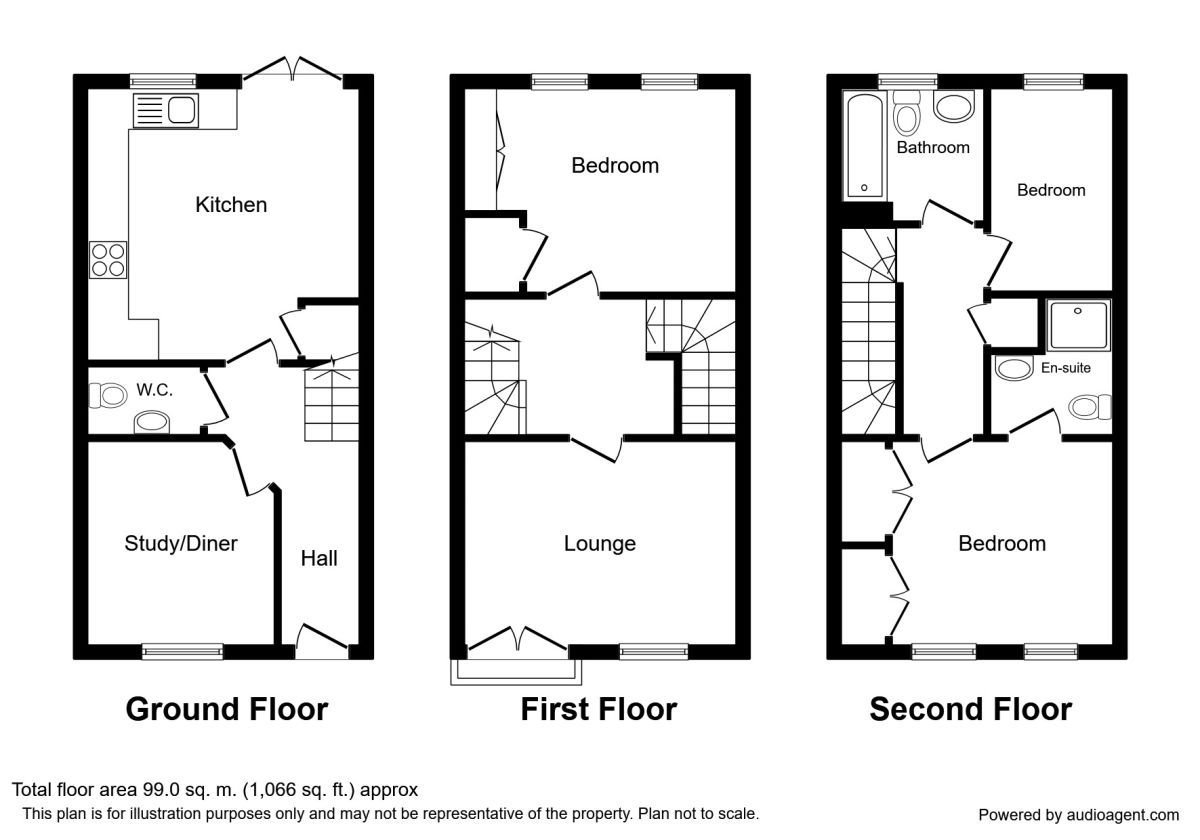 3 Bedrooms  for sale in Mountfield Way, Dinnington, Sheffield S25